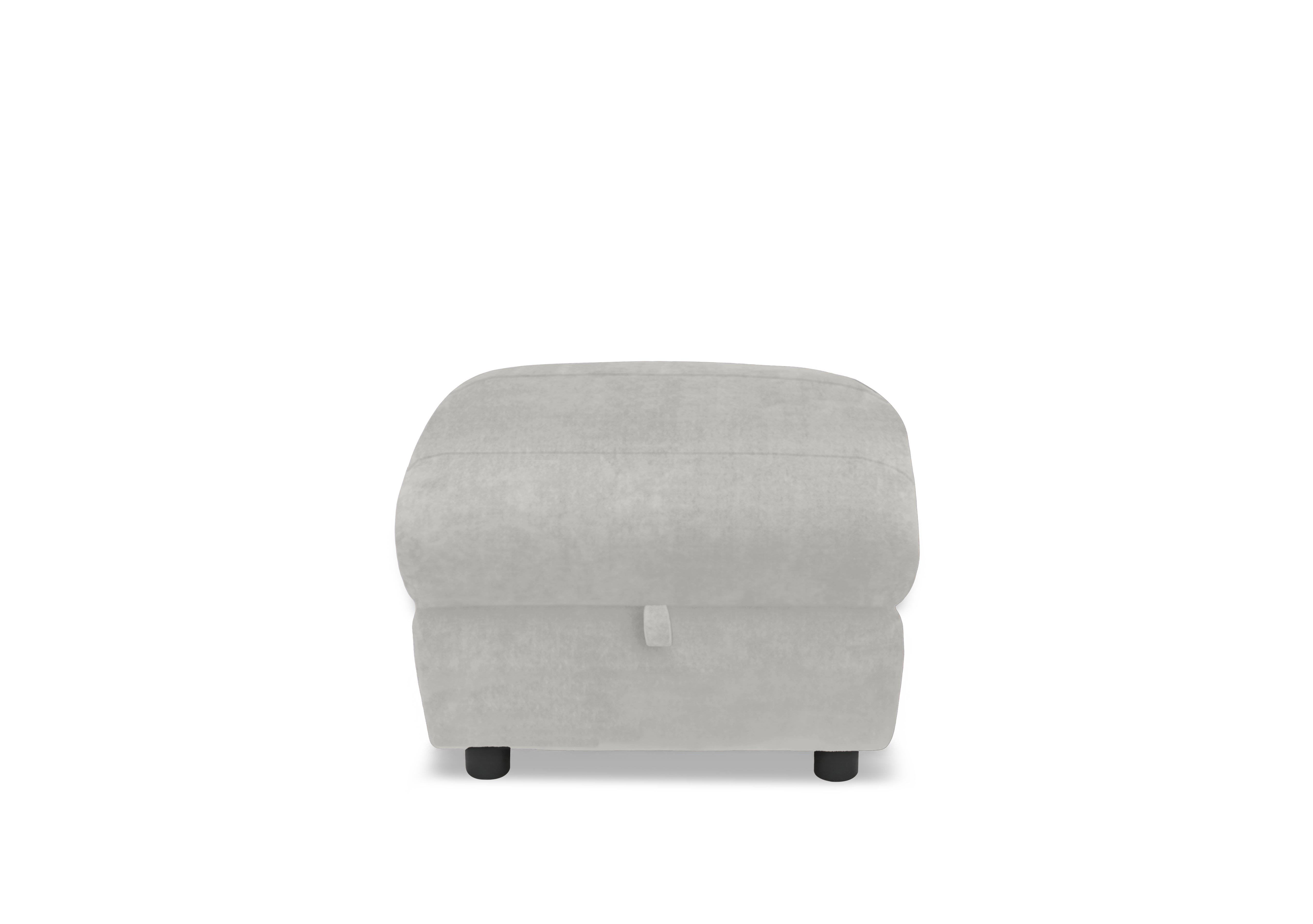 Raven Fabric Storage Footstool in Manhattan Stone 58004 on Furniture Village