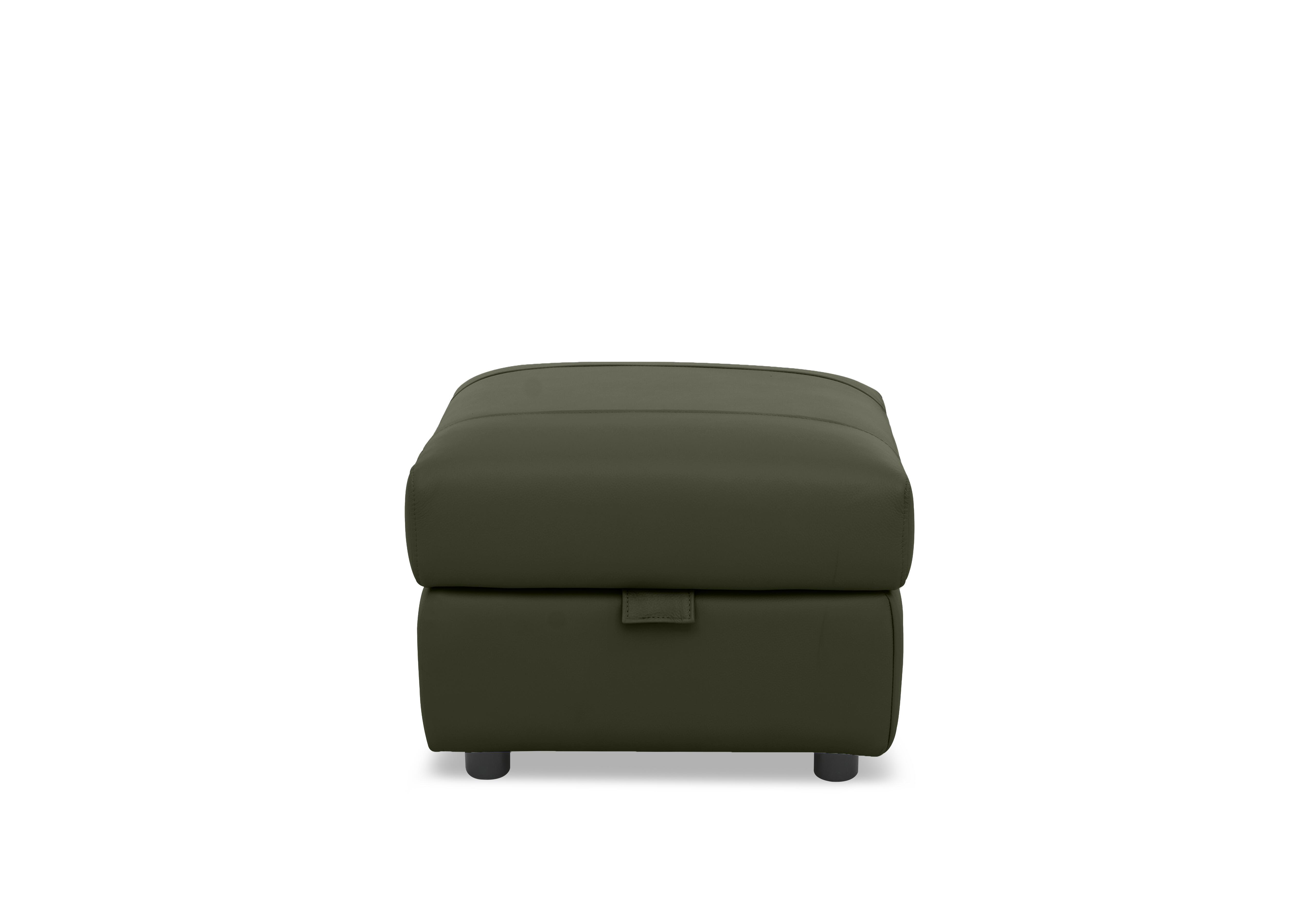 Raven Leather Storage Footstool in Oslo Oslo Pine Cat-40/10 on Furniture Village