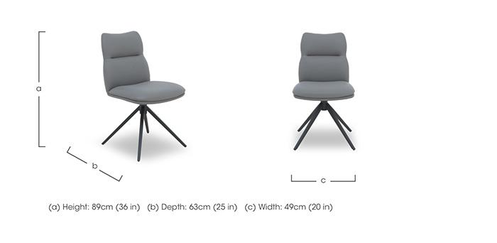 Quattro Set of 4 Swivel Dining Chairs in  on Furniture Village