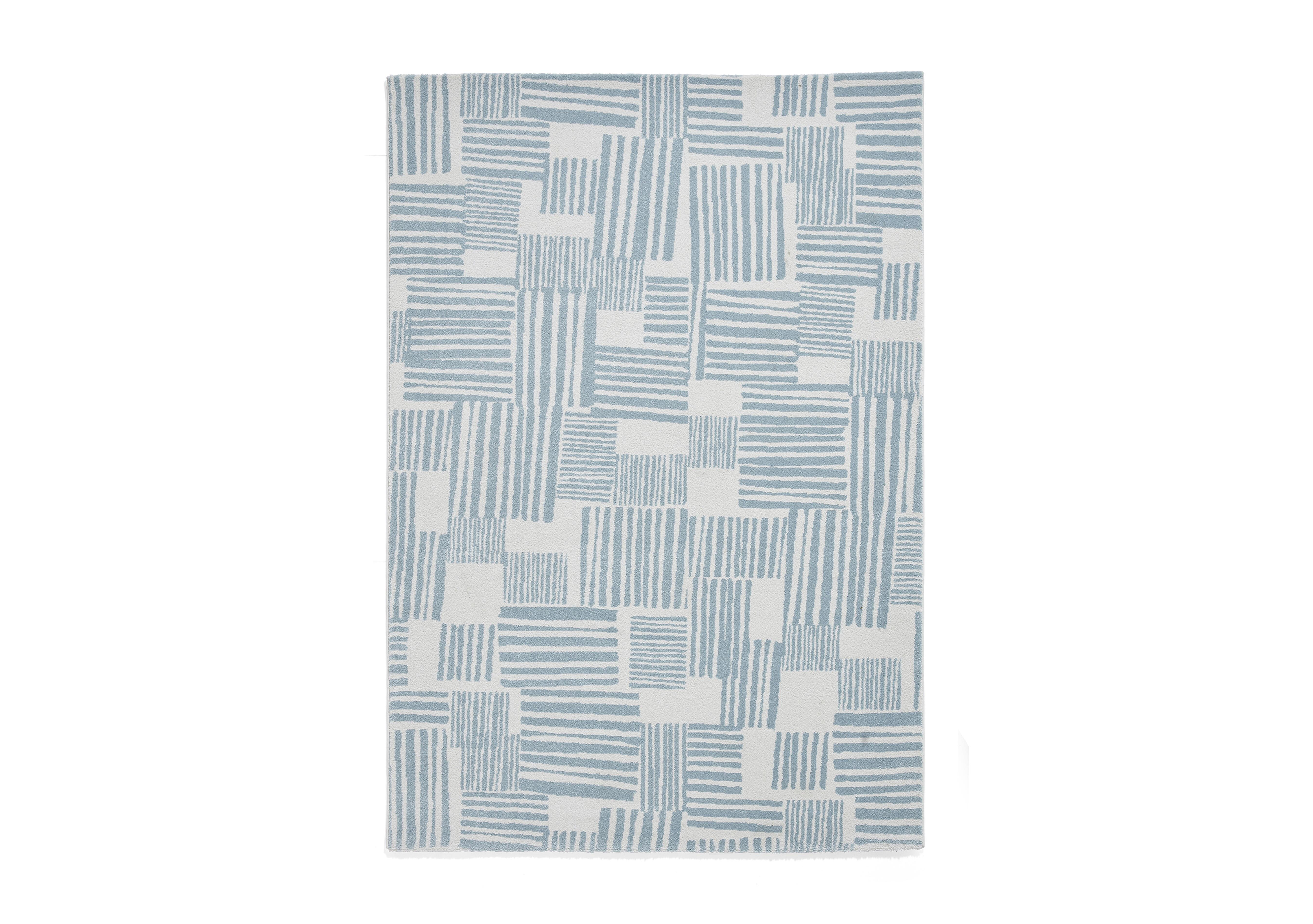 Blocks Rug in Blue on Furniture Village