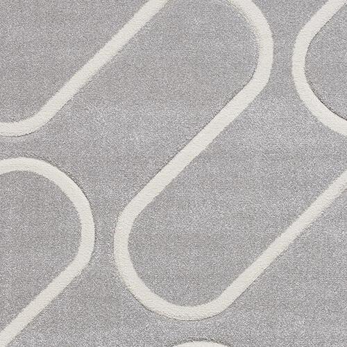 Catherine Lansfield Linear Curve Rug in Grey on Furniture Village