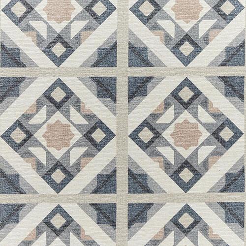 Pelari Washable Runner in Grey-Orange on Furniture Village