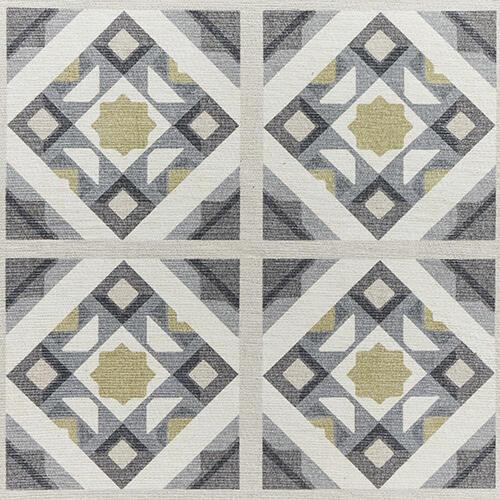 Pelari Washable Runner in Grey-Yellow on Furniture Village