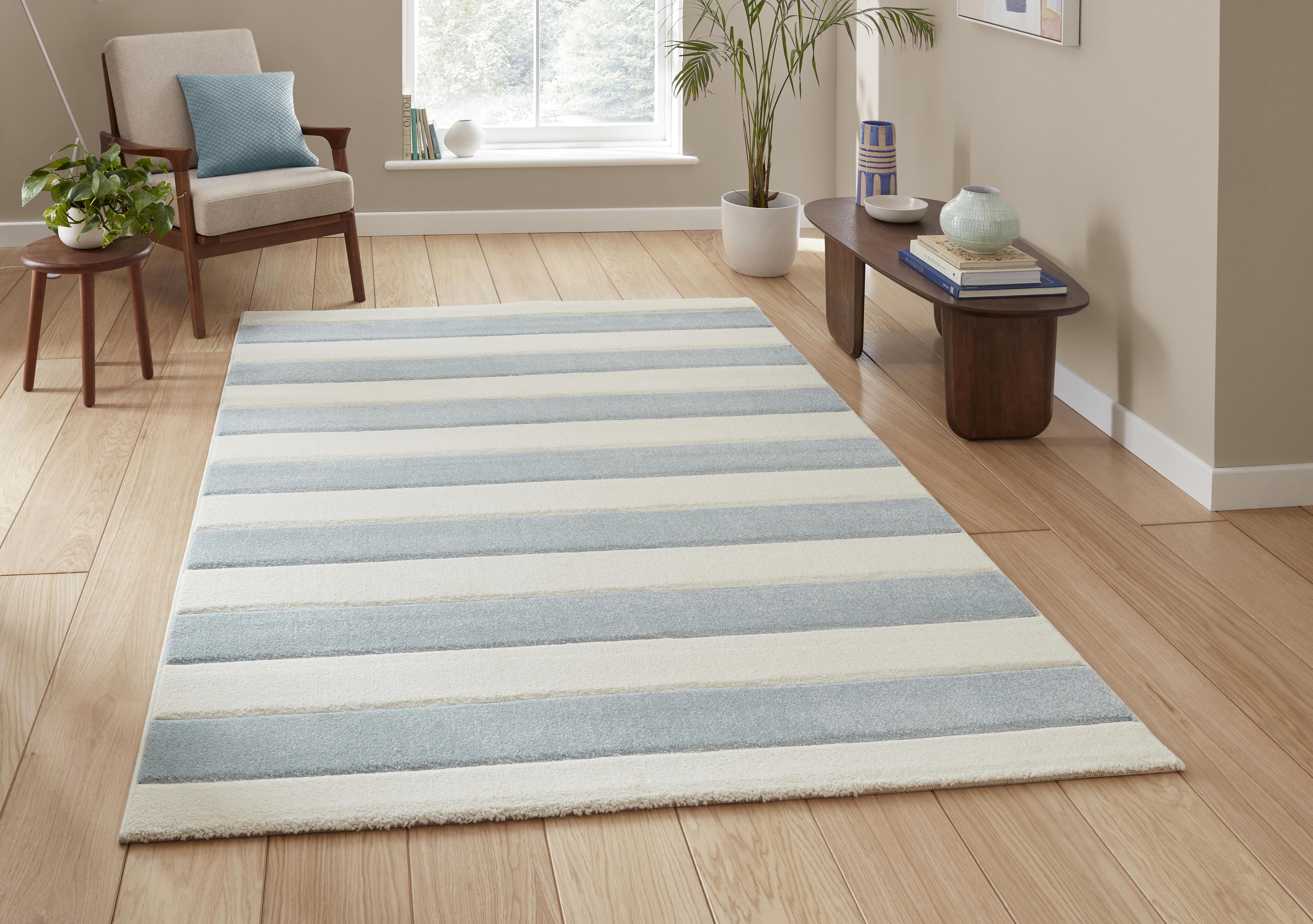 Catherine Lansfield Cove Stripe Rug in  on Furniture Village