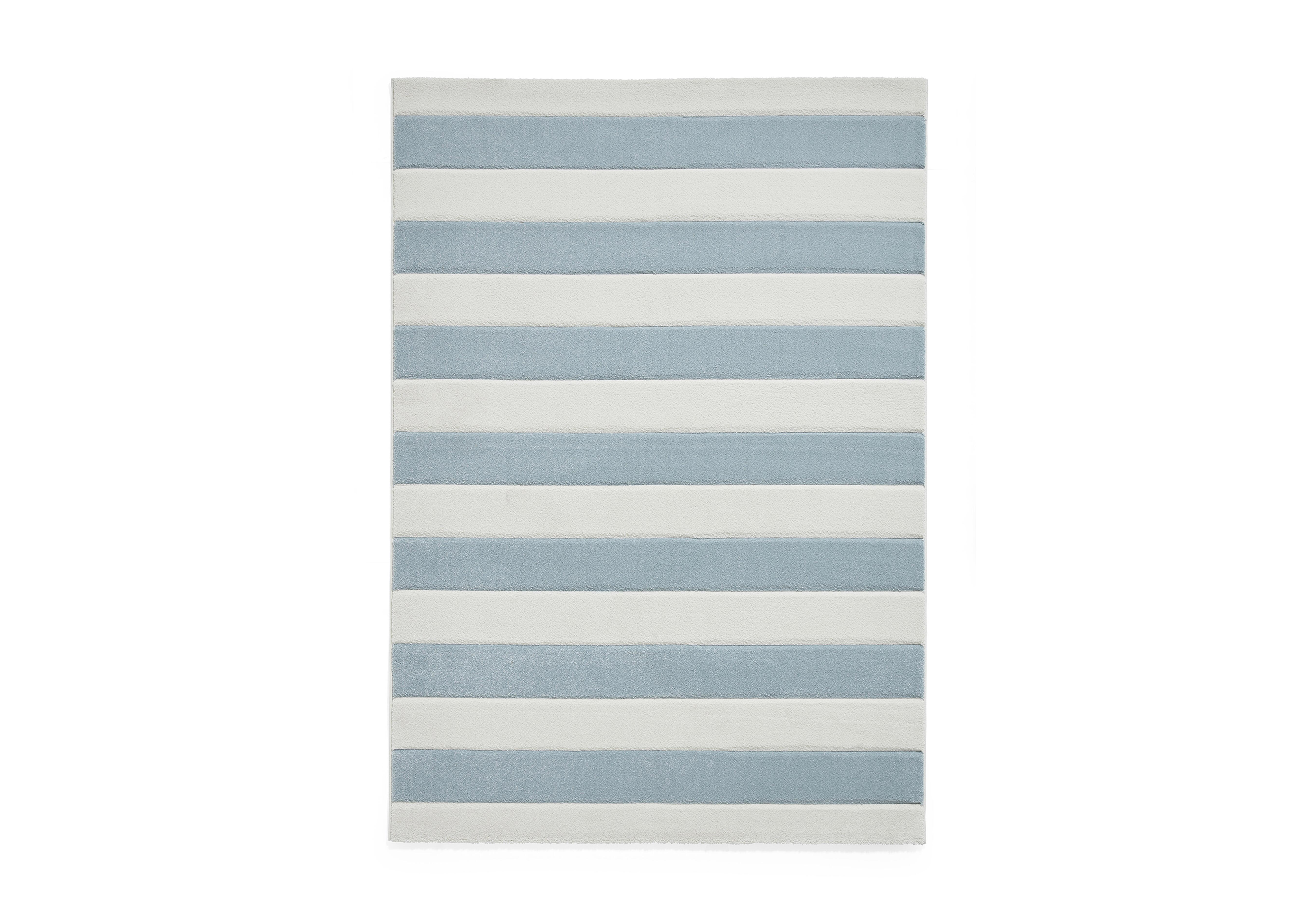 Cove Stripe Rug in Blue on Furniture Village