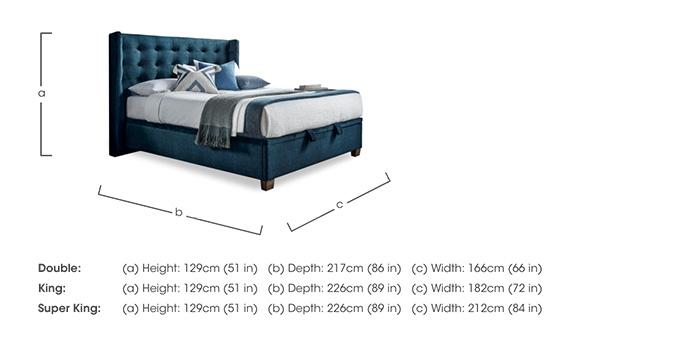 Thistle End Lift Ottoman Bed Frame in  on Furniture Village