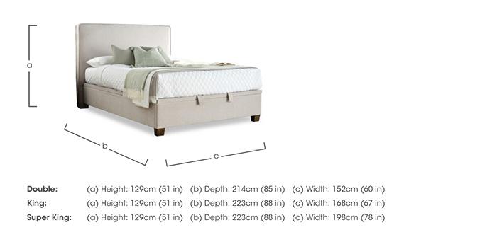 Malt End Lift Ottoman Bed Frame in  on Furniture Village
