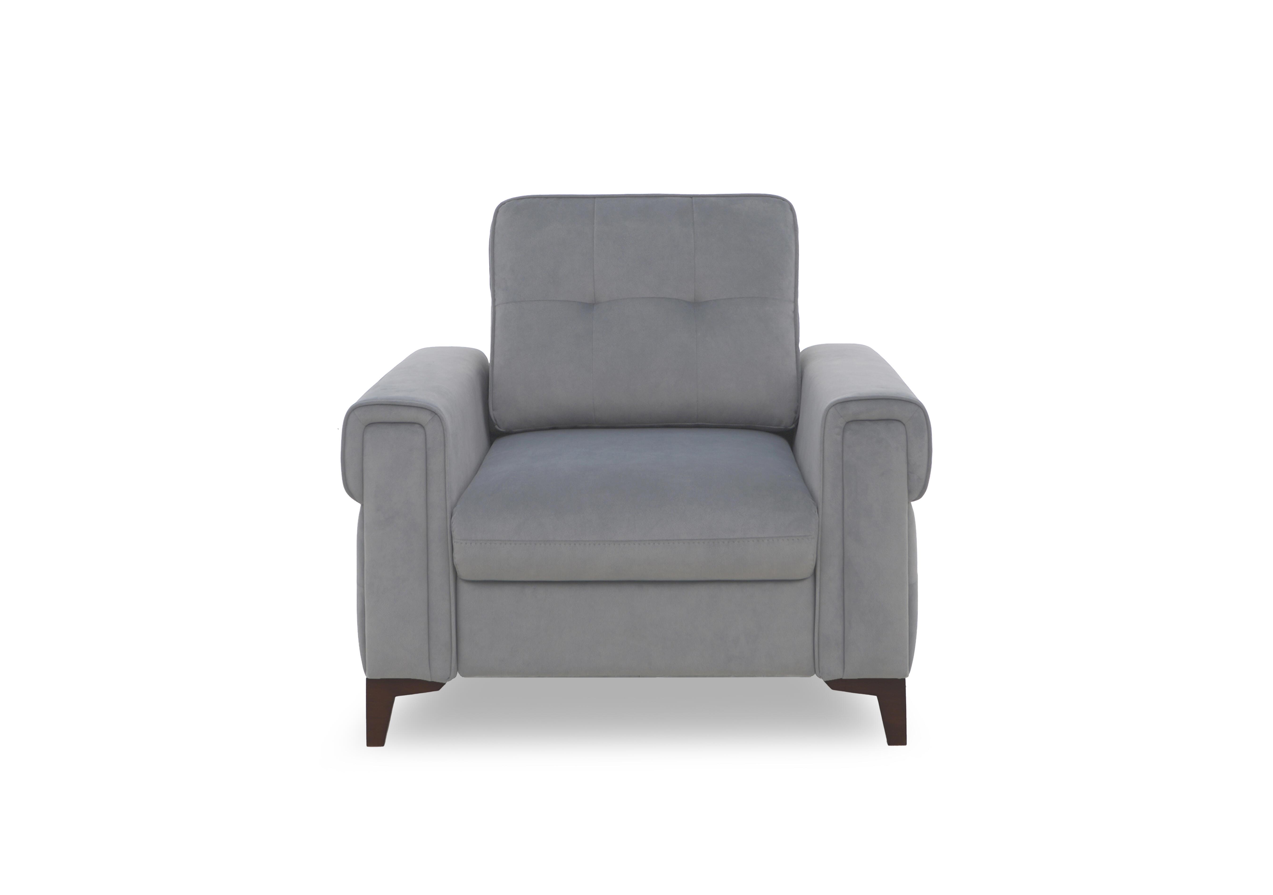 Zoom Fabric Chair Sofa Bed in Nappe Velvet Grey Nv-0107 on Furniture Village