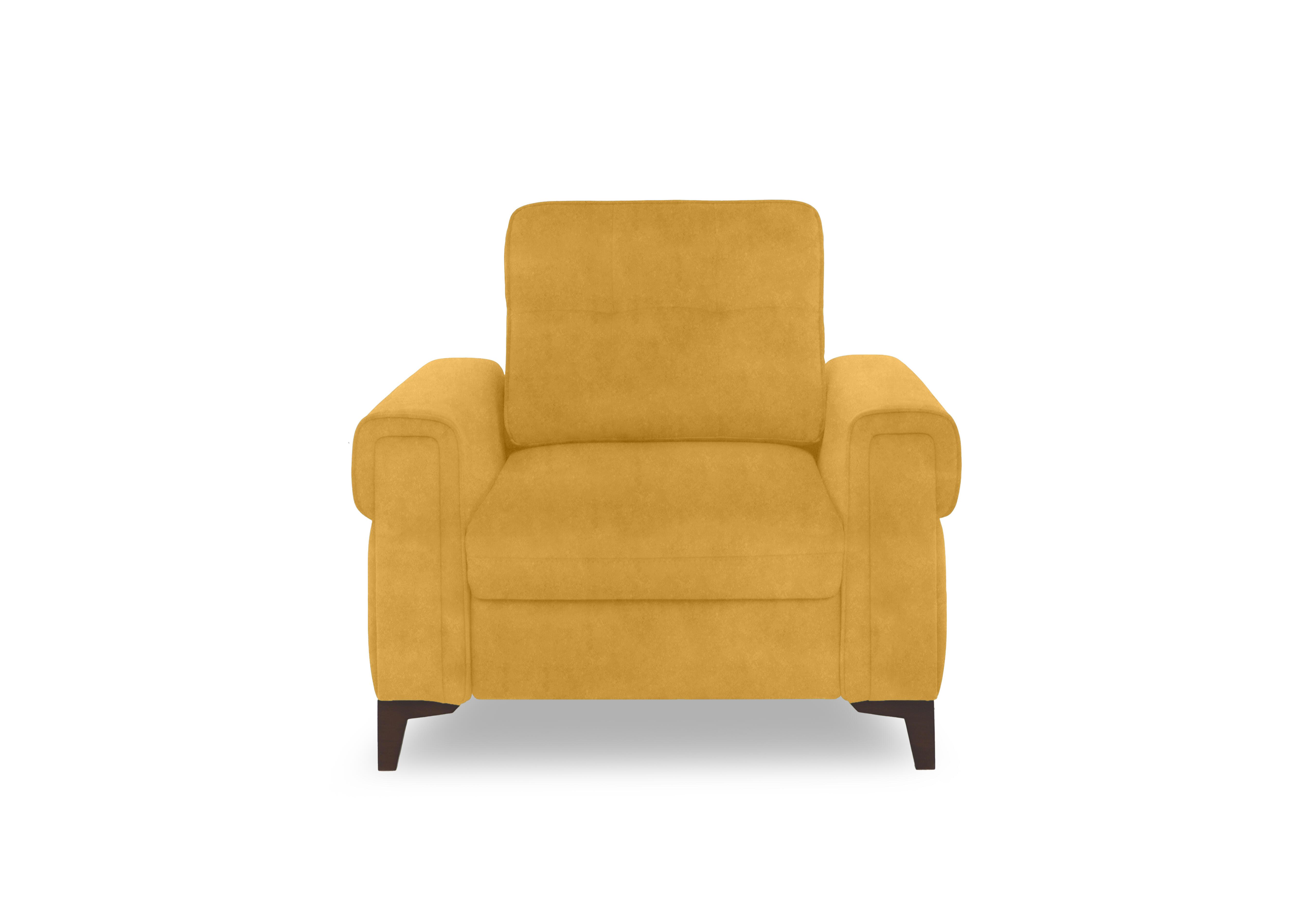 Zoom Fabric Chair Sofa Bed in Velvet Giallo Vv-0310 on Furniture Village