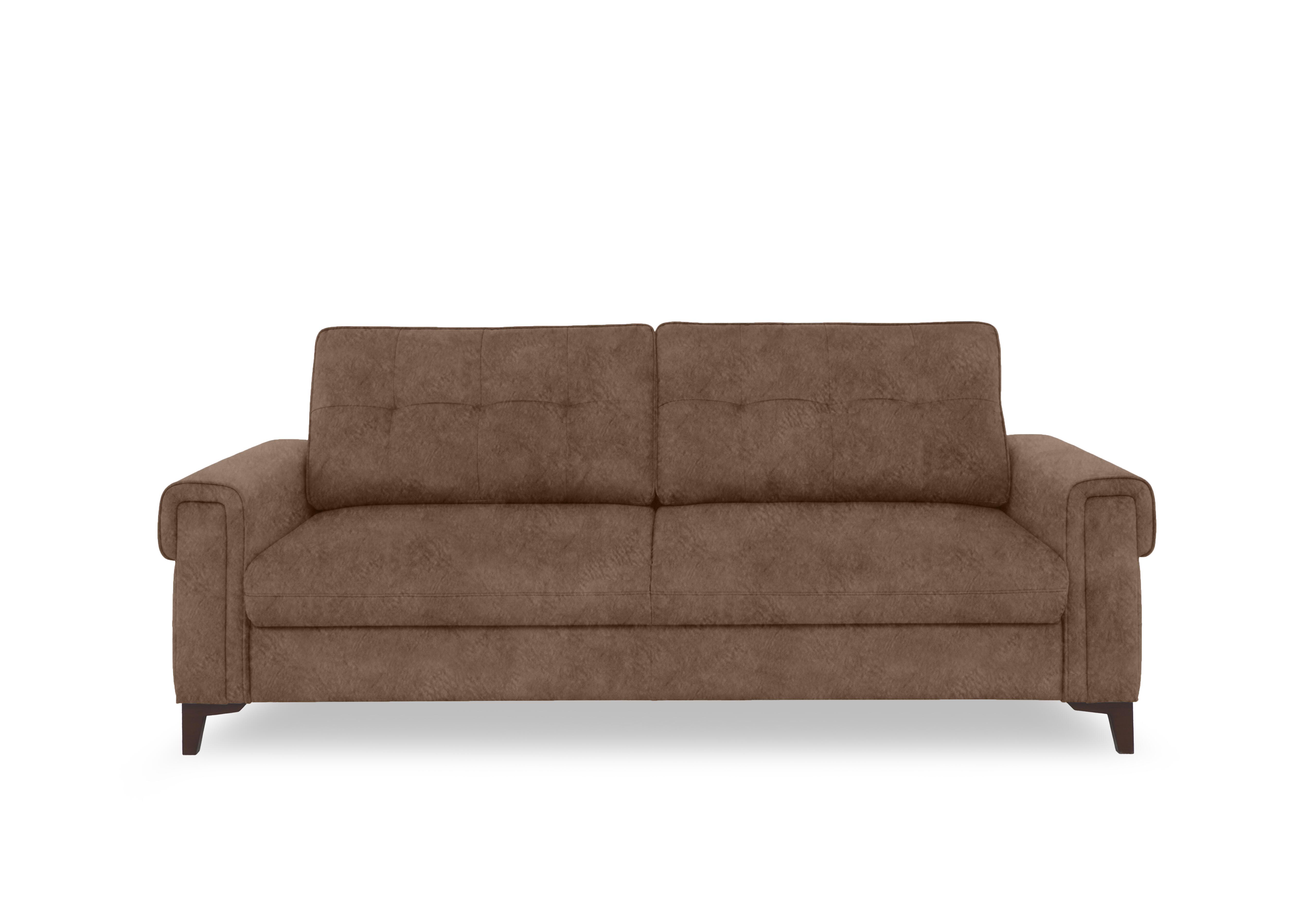 Zoom Fabric 3 Seater Sofa Bed in Marble Classic Brown Be-0105 on Furniture Village