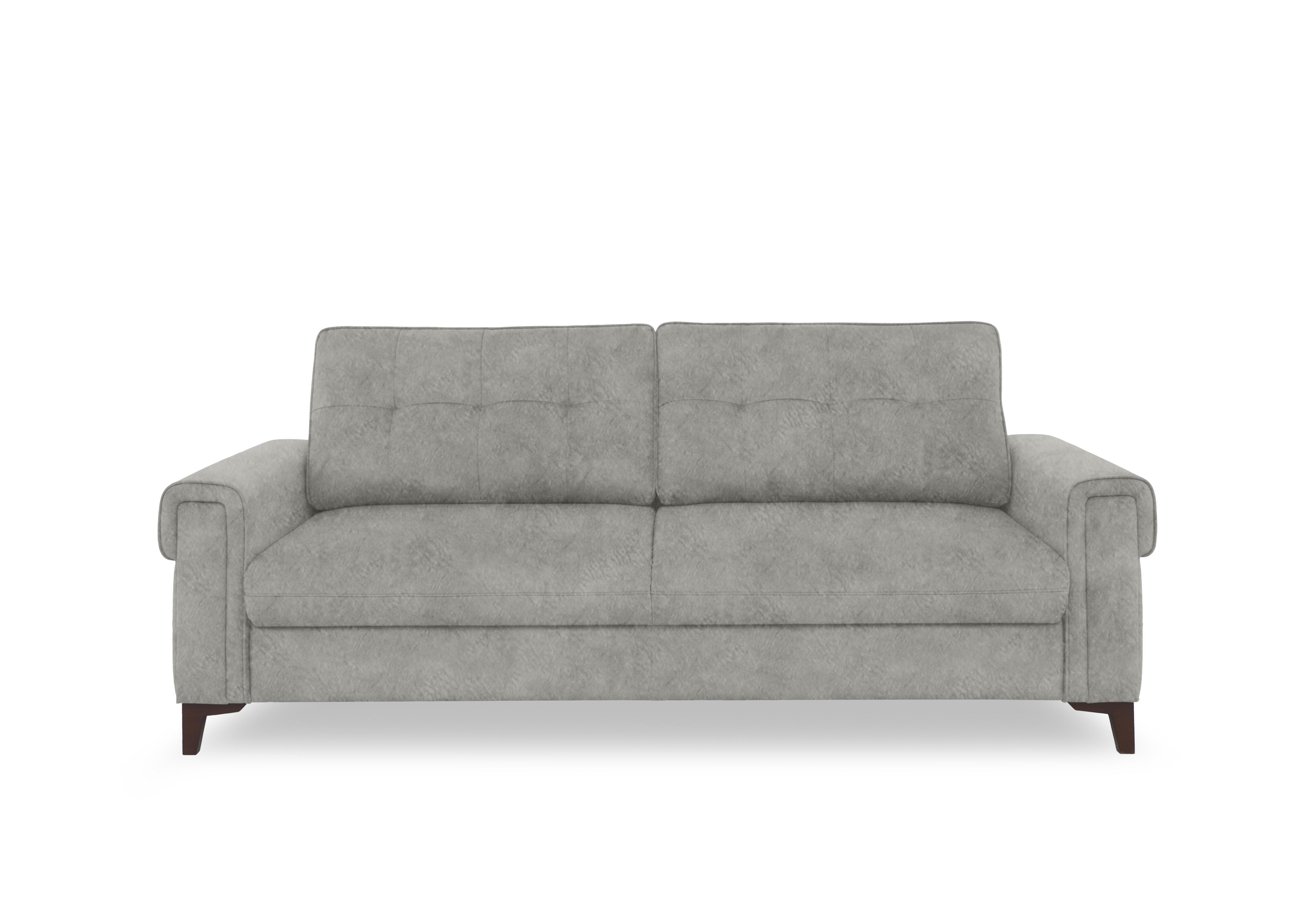 Zoom Fabric 3 Seater Sofa Bed in Marble Light Grey Be-0102 on Furniture Village