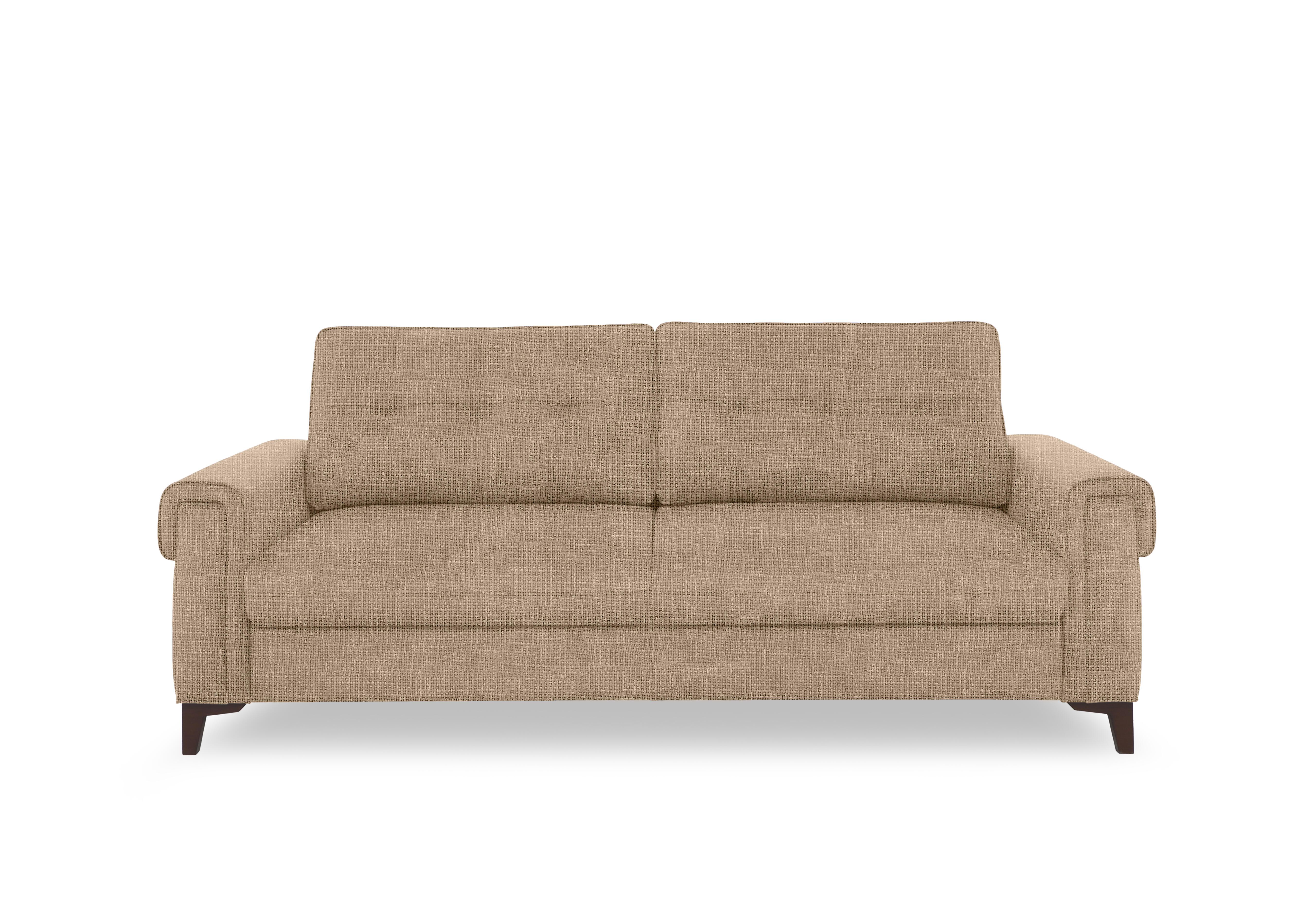 Zoom Fabric 3 Seater Sofa Bed in Weave Cocoa We-0103 on Furniture Village