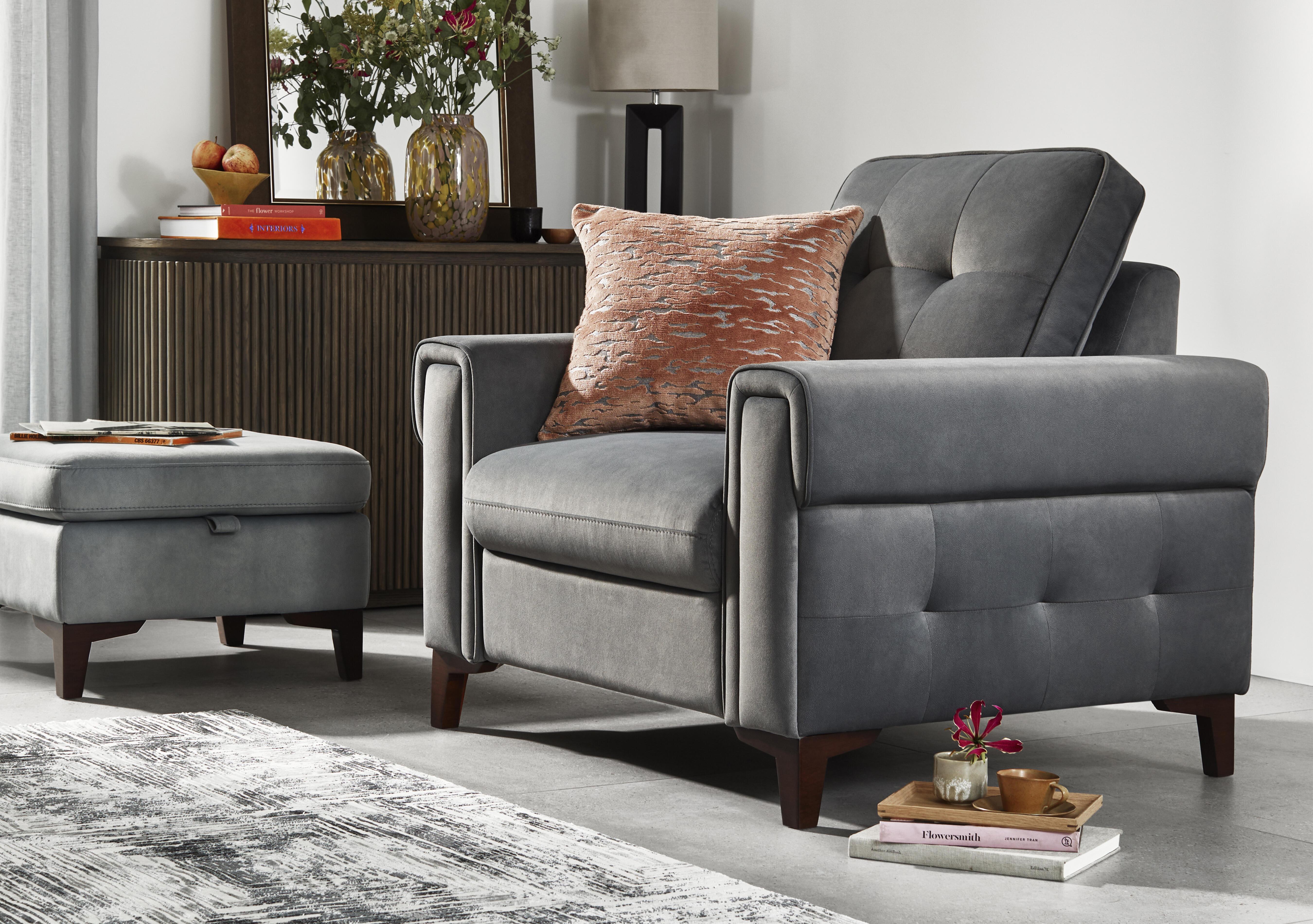 Zoom Fabric Armchair in  on Furniture Village