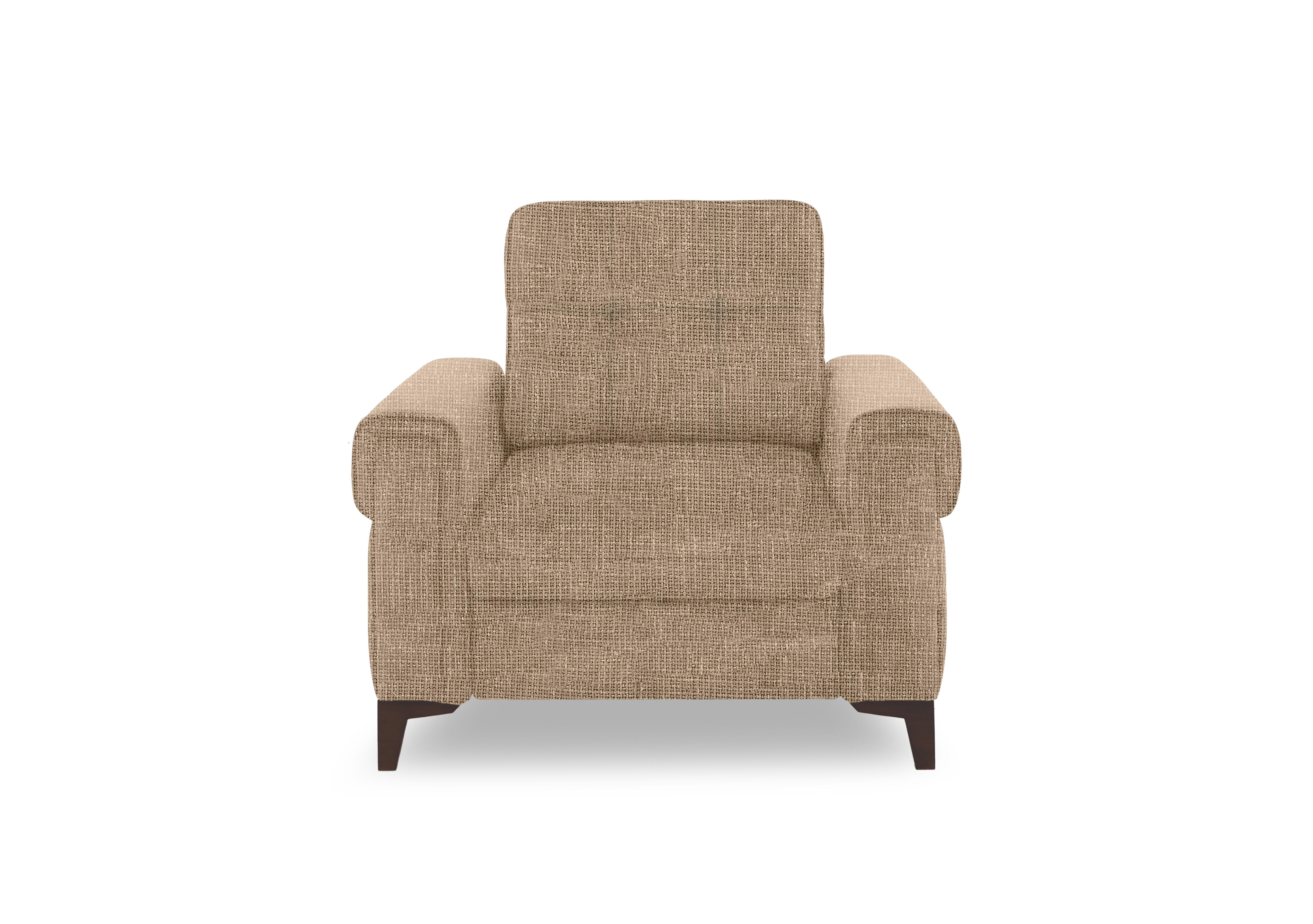 Zoom Fabric Armchair in Weave Cocoa We-0103 on Furniture Village