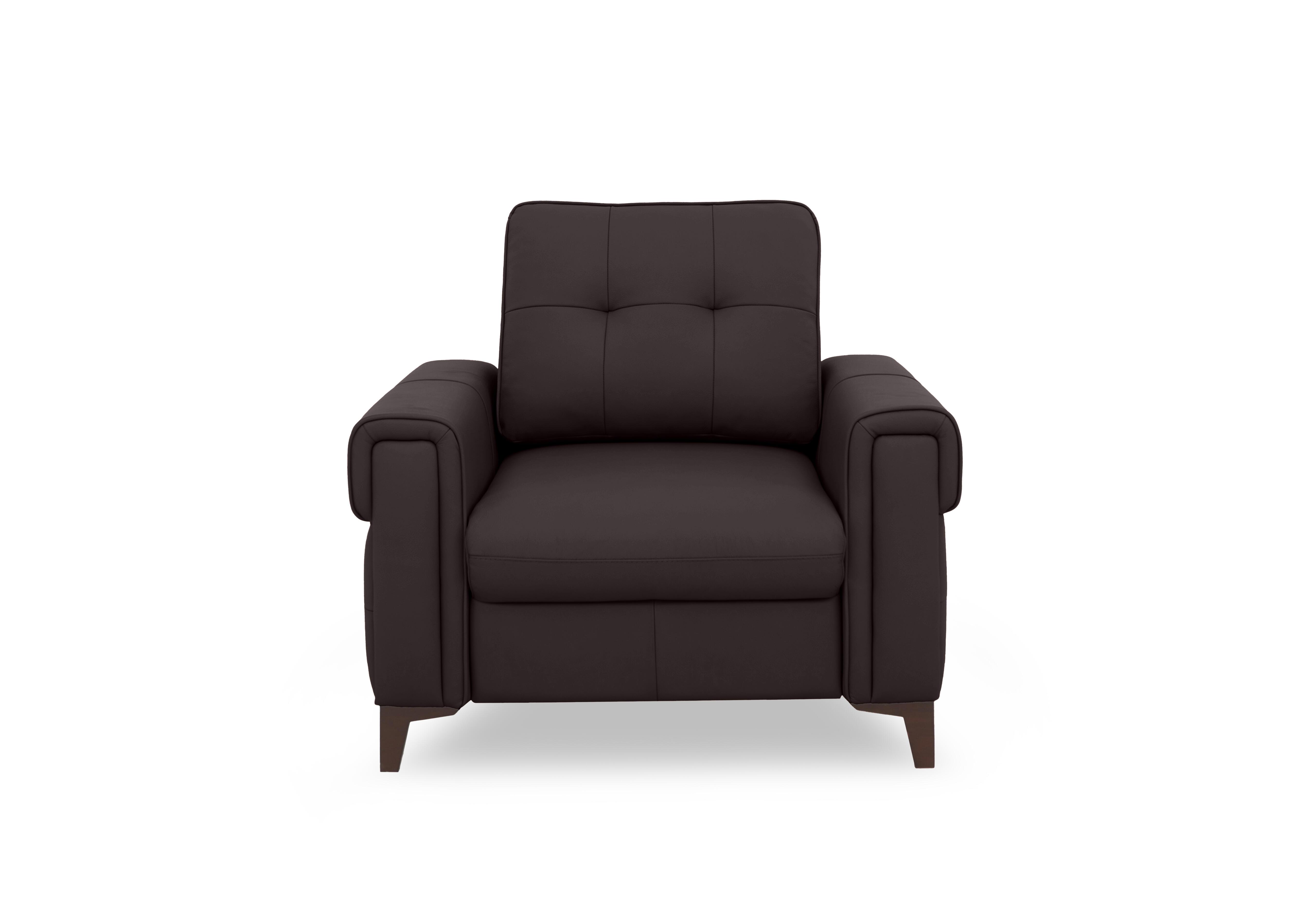 Zoom Leather Armchair in Espresso Lx-6413 on Furniture Village
