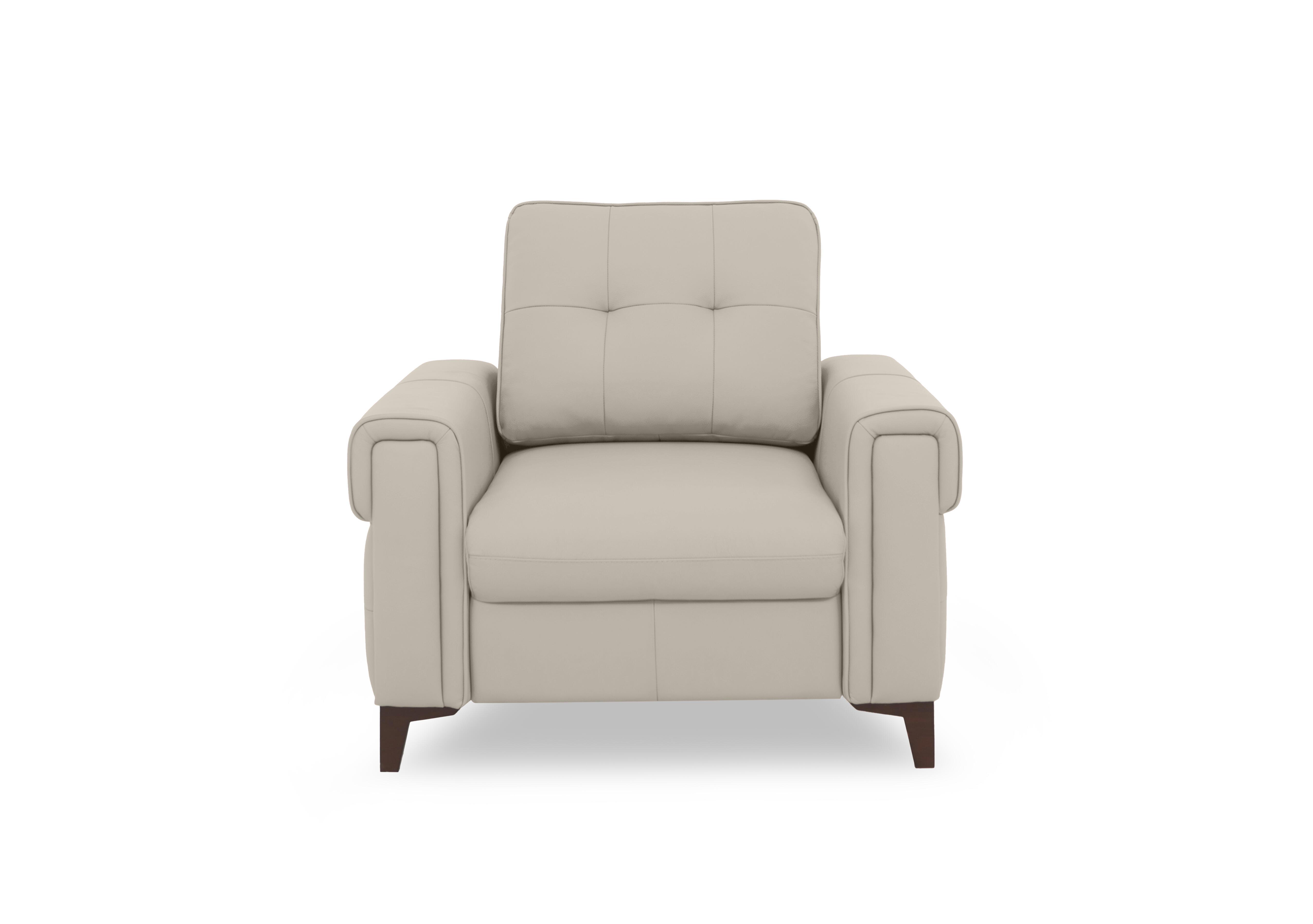 Zoom Leather Armchair in Sand Le-9303 on Furniture Village