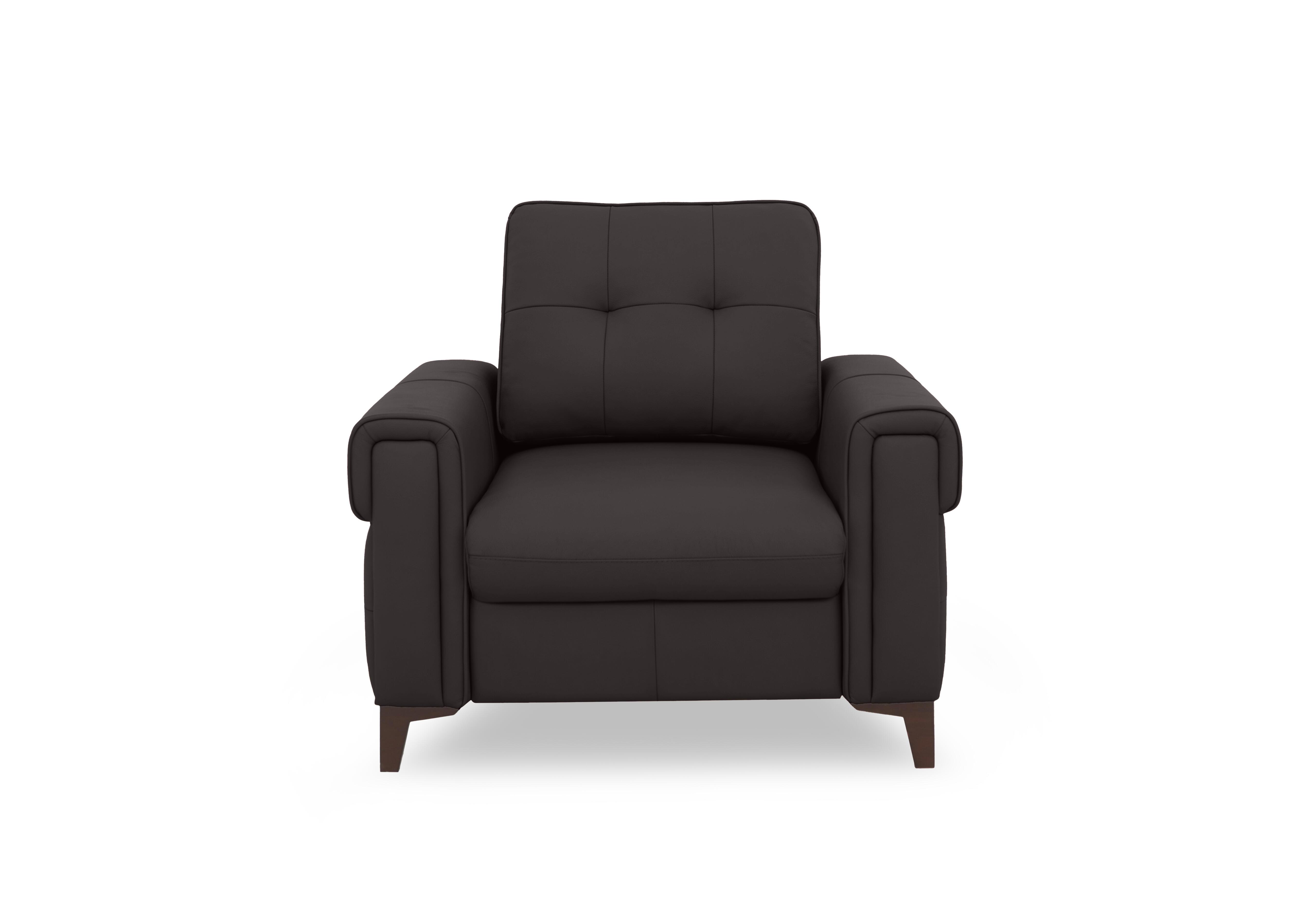 Zoom Leather Armchair in Starry Grey Lx-6409 on Furniture Village