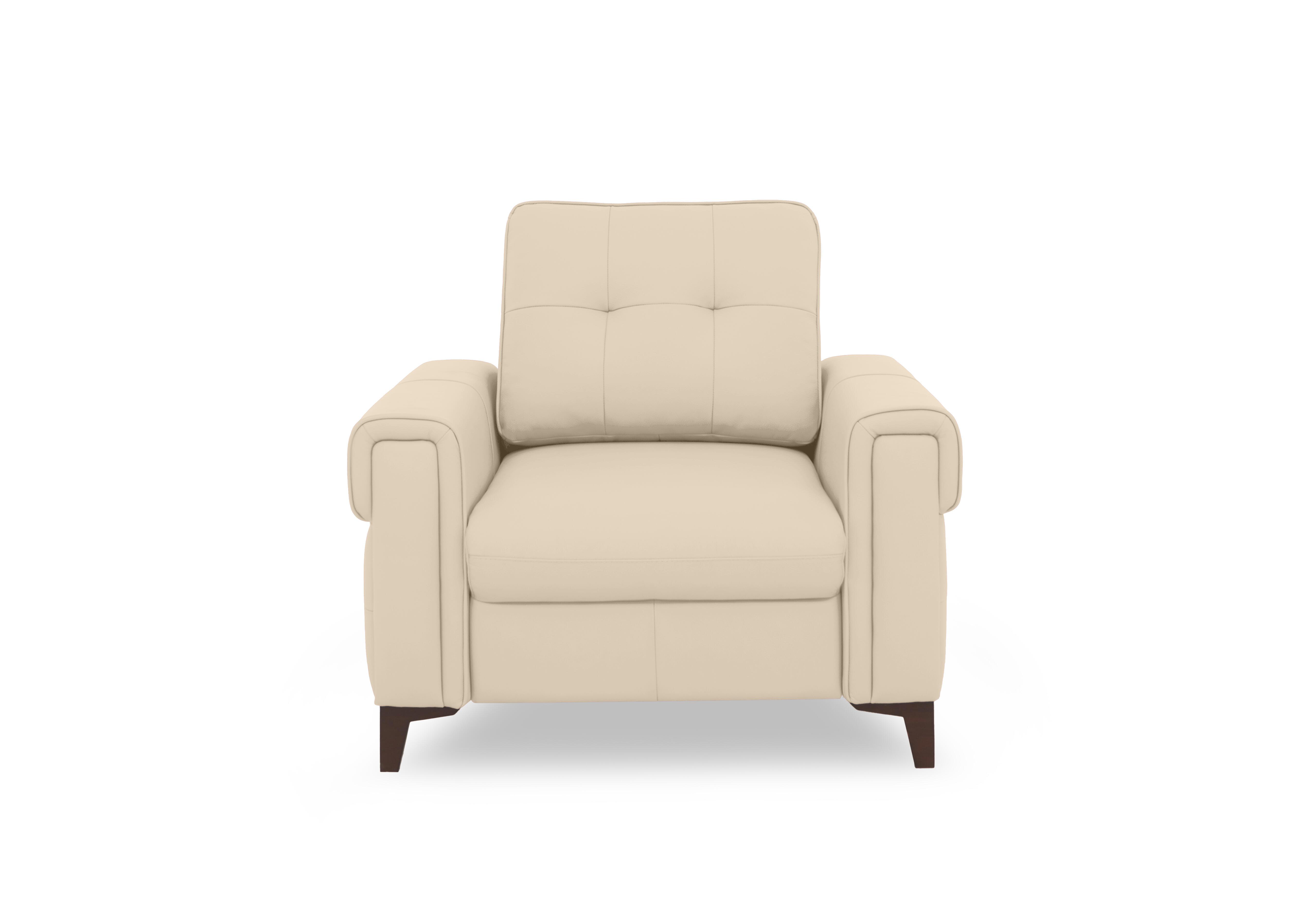 Zoom Leather Chair Sofa Bed in Stone Lx-6407 on Furniture Village