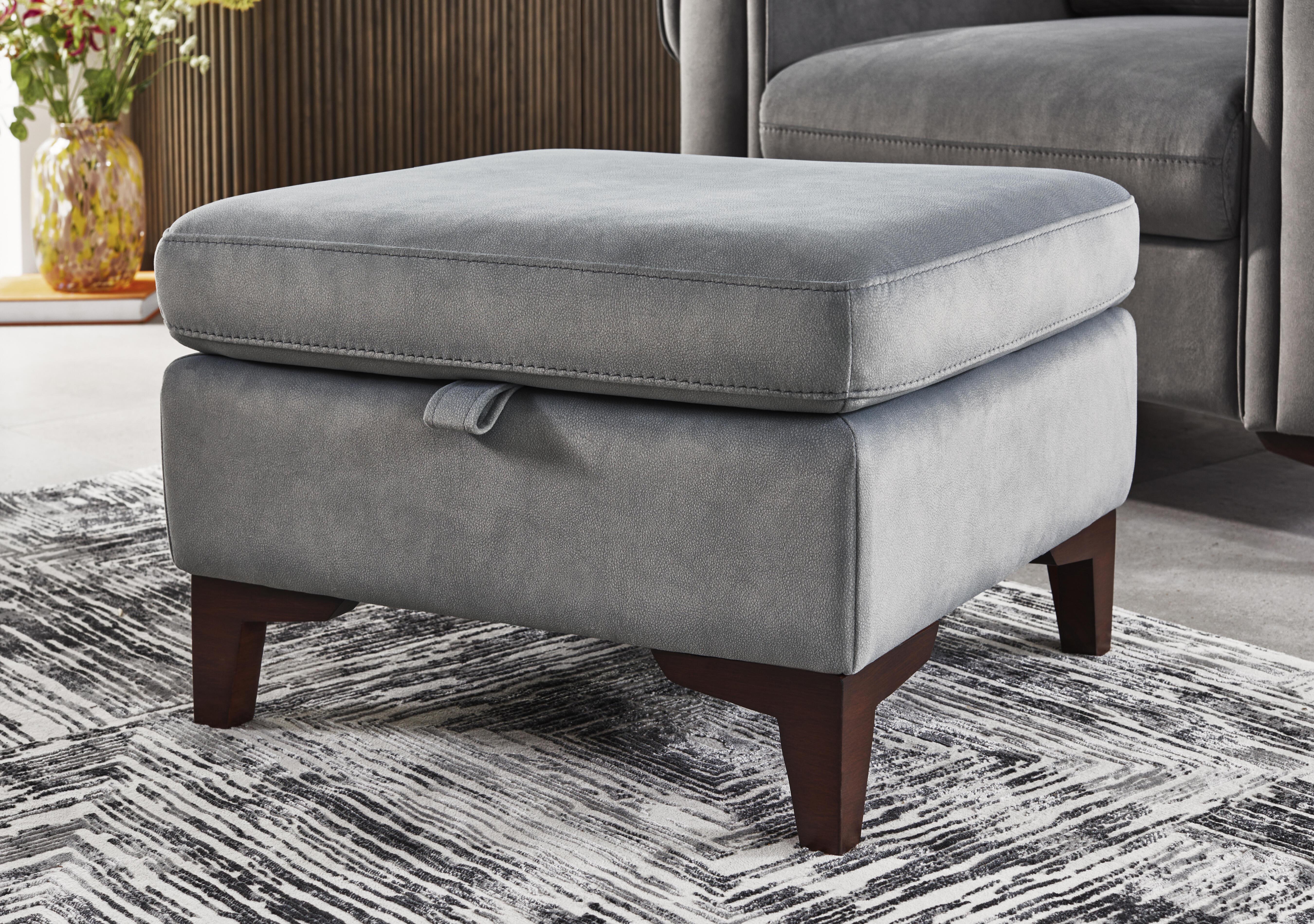 Zoom Fabric Storage Footstool in  on Furniture Village