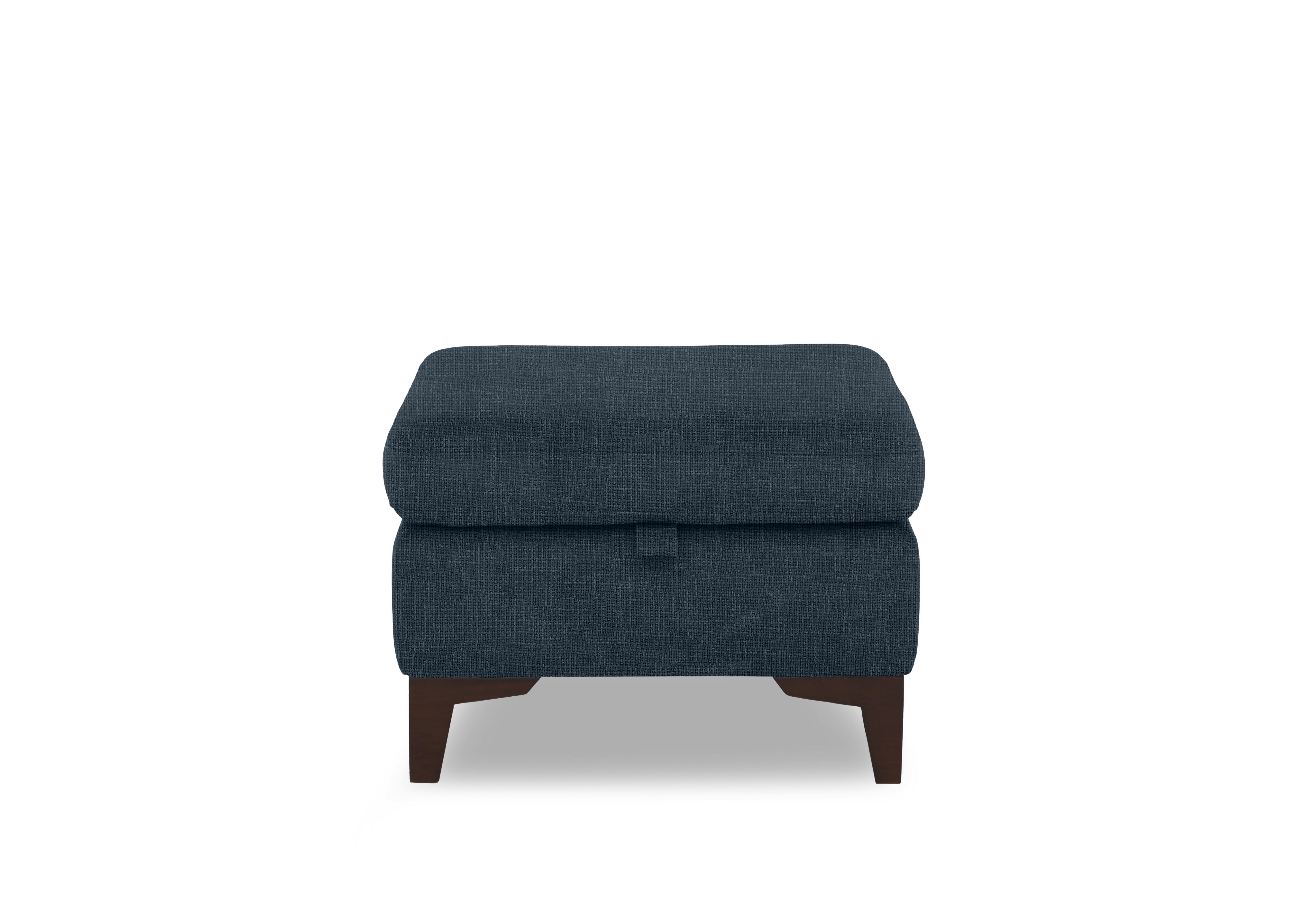Zoom Fabric Storage Footstool in Halifax Black Mica Hf-0102 on Furniture Village