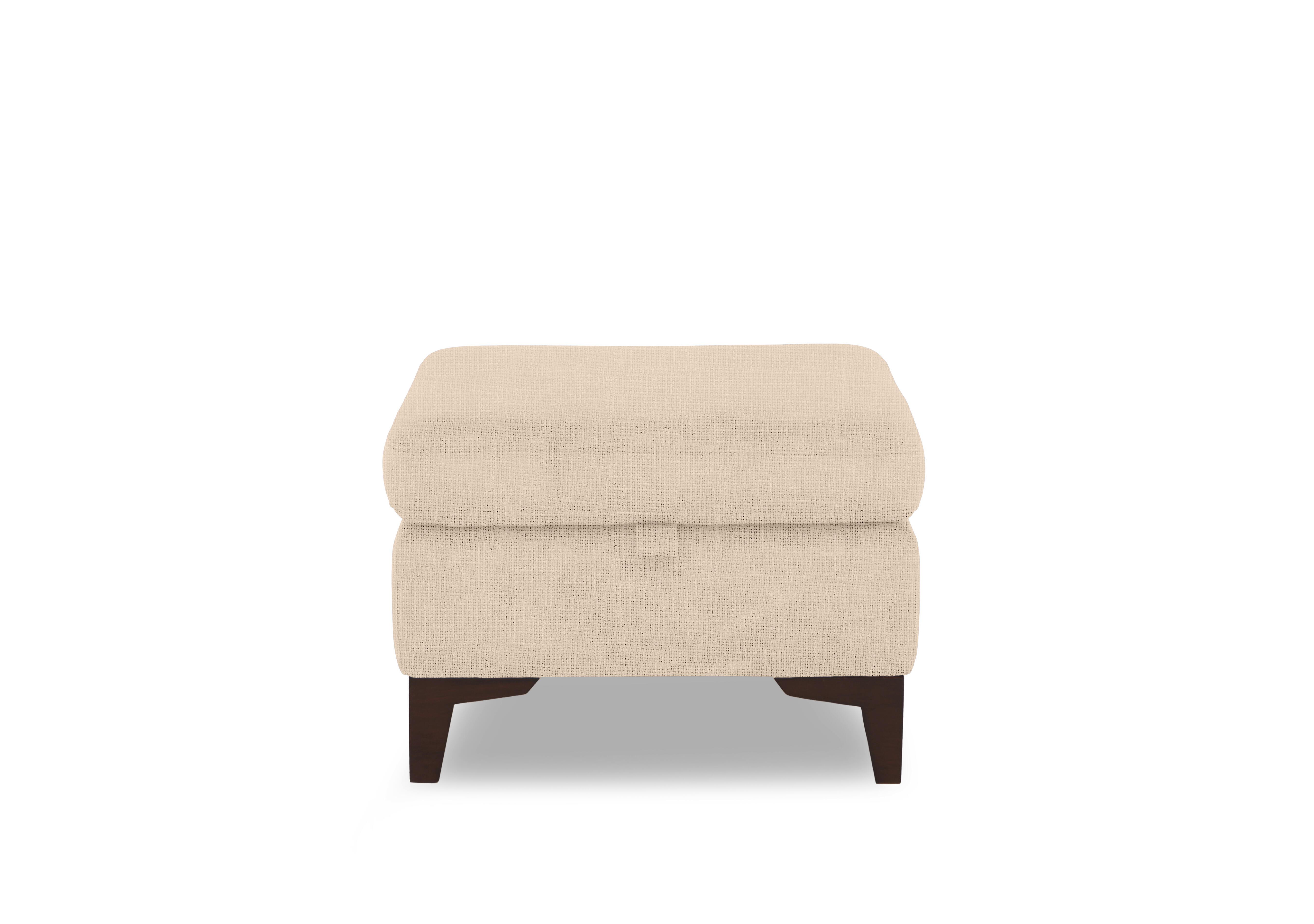 Zoom Fabric Storage Footstool in Weave Oatmeal We-0101 on Furniture Village