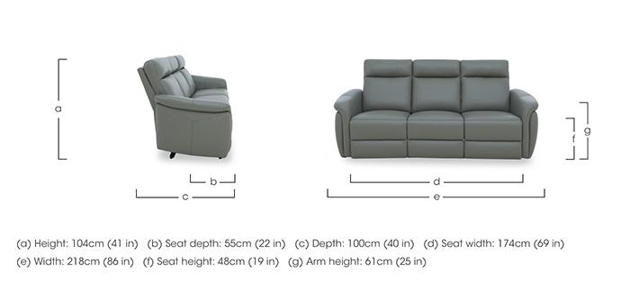 Dublin Leather 3 Seater Sofa in  on Furniture Village