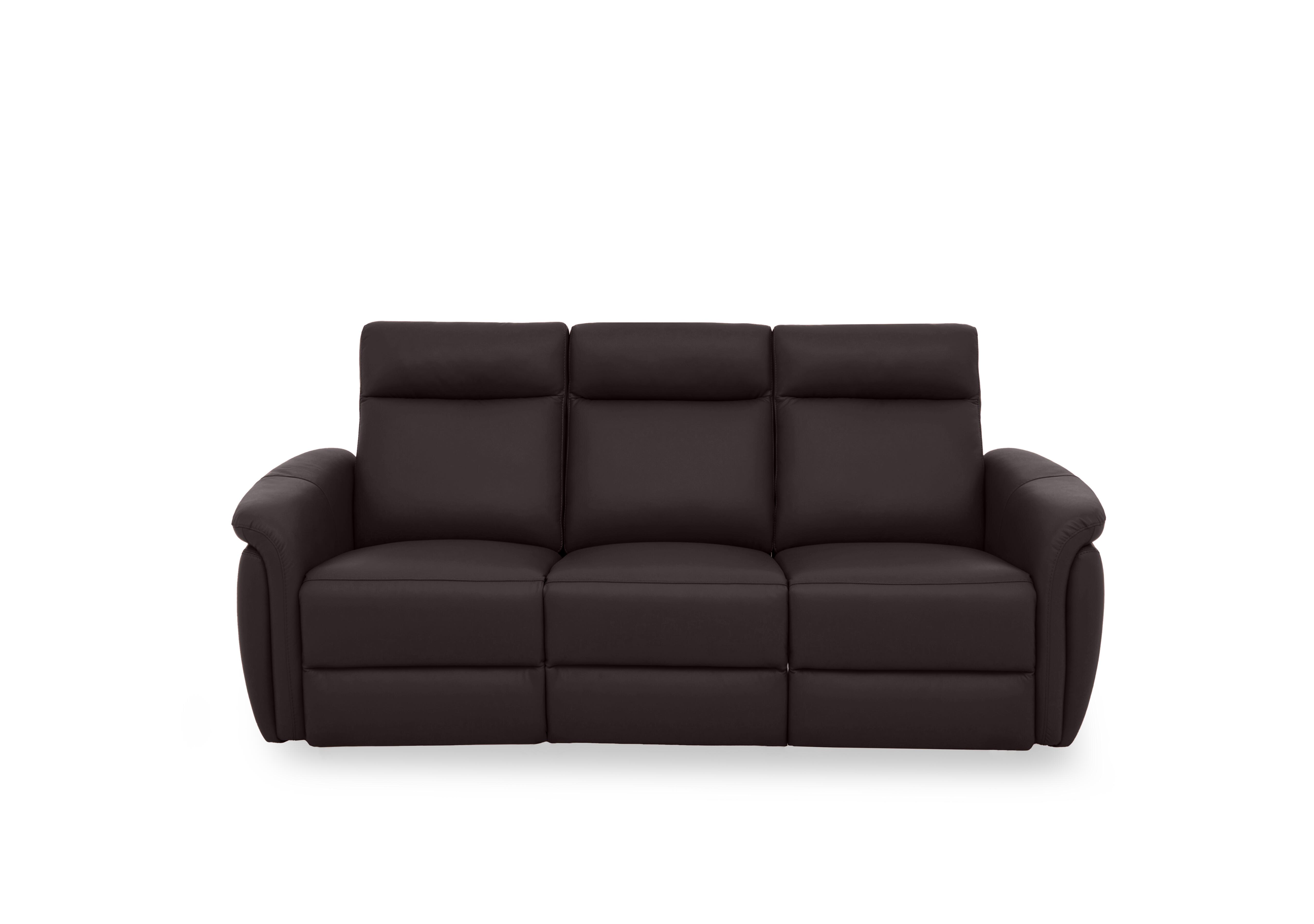 Dublin Leather 3 Seater Sofa in Espresso Lx-6413 on Furniture Village