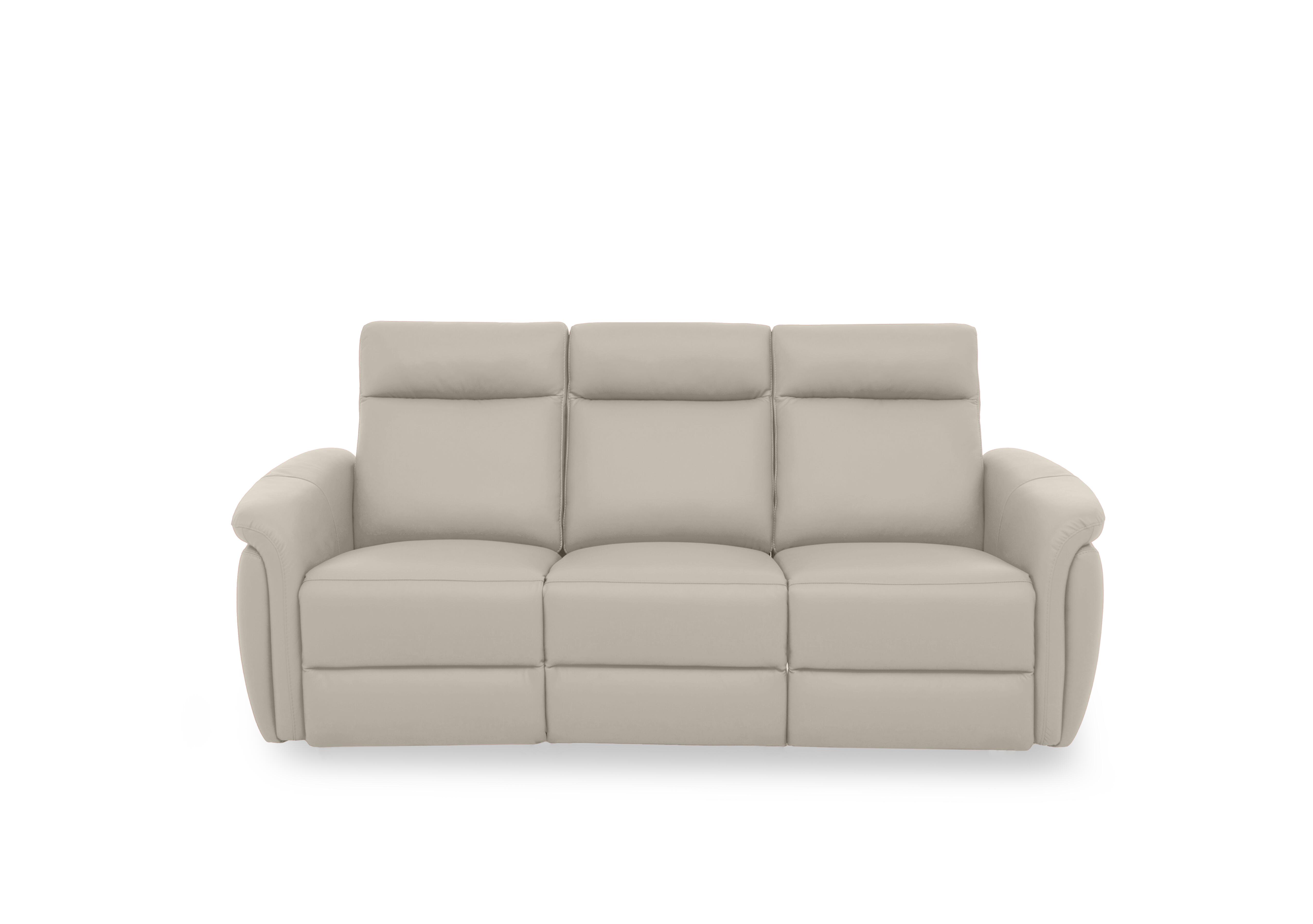 Dublin Leather 3 Seater Sofa in Sand Le-9303 on Furniture Village
