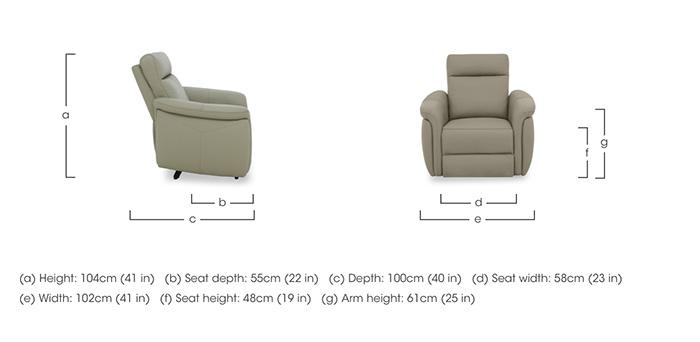 Dublin Leather Armchair in  on Furniture Village