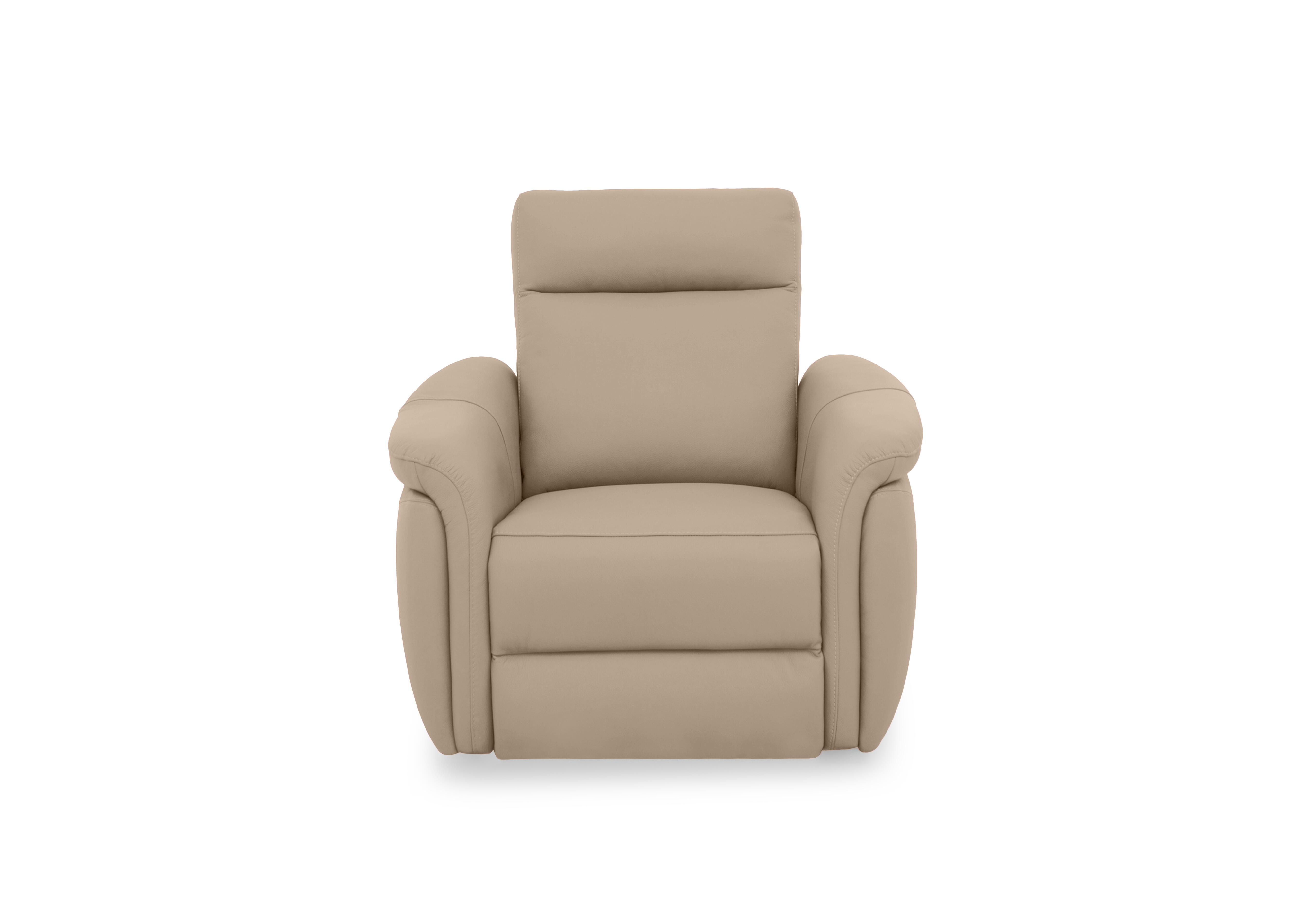Dublin Leather Armchair in Dacota Pebble La-4305 on Furniture Village