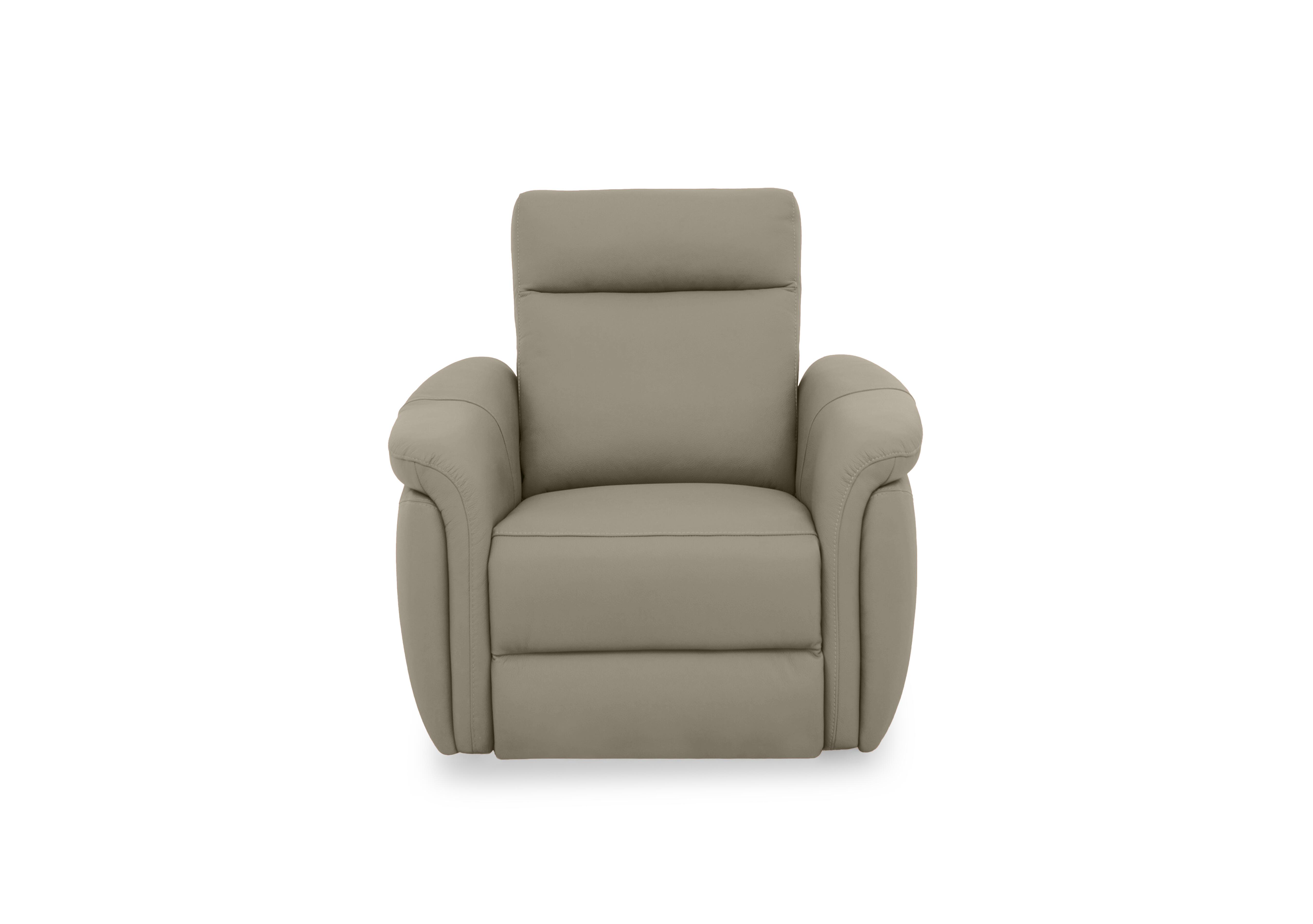 Dublin Leather Armchair in Silken Taupe Matte Le-9325 on Furniture Village