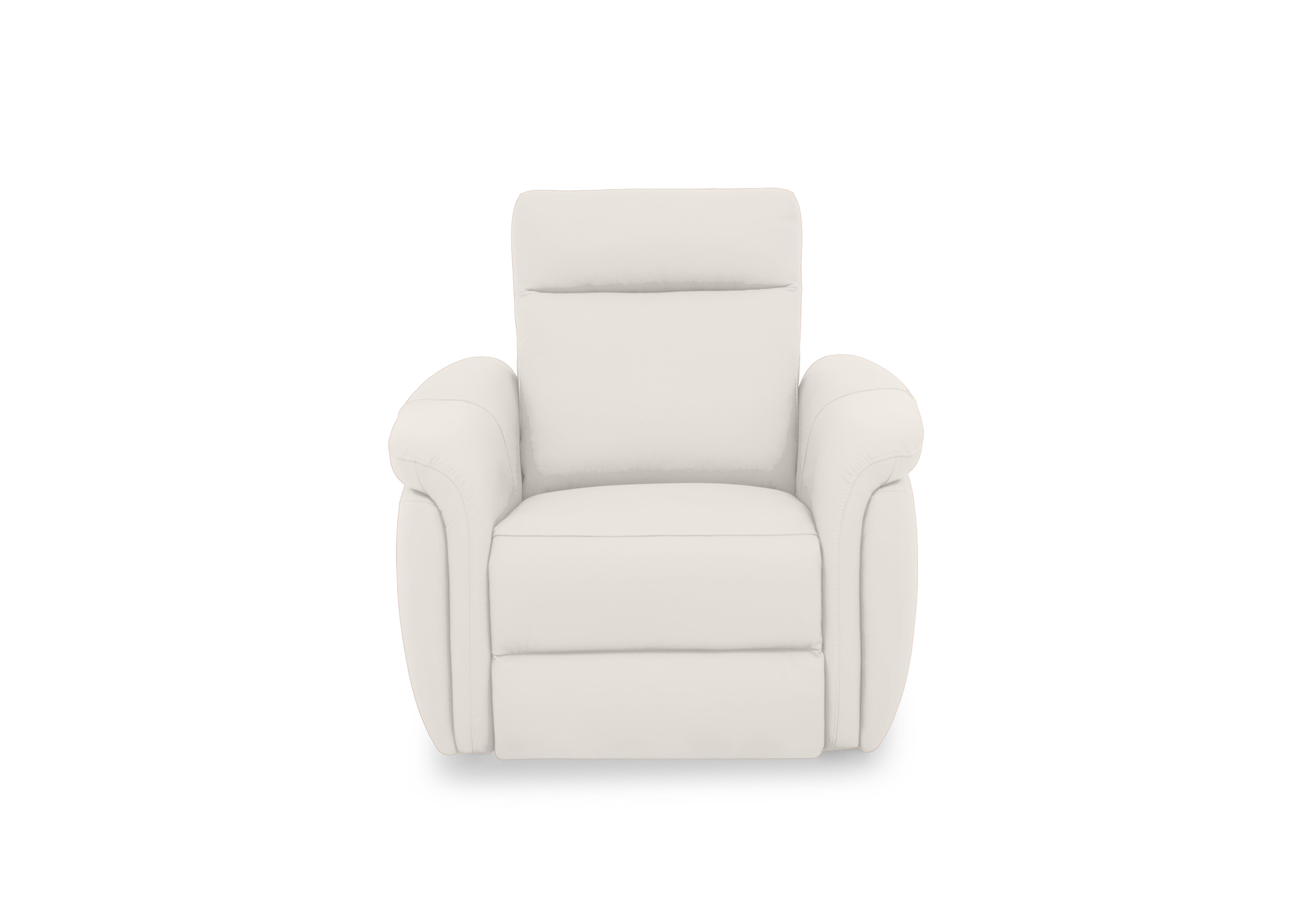Dublin Leather Armchair in White Le-9307 on Furniture Village