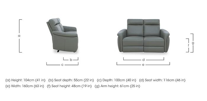 Dublin Leather 2 Seater Sofa in  on Furniture Village