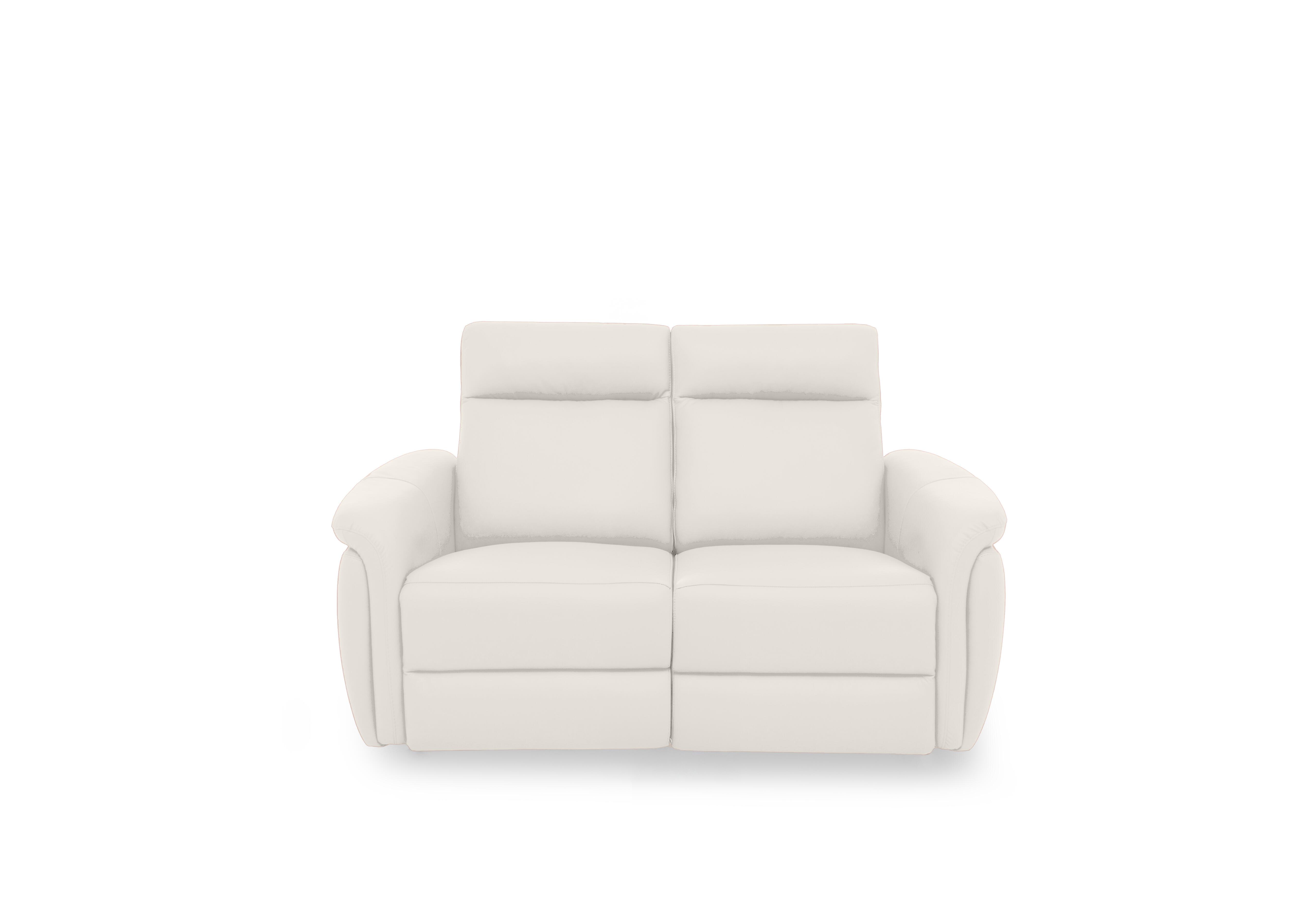 Dublin Leather 2 Seater Sofa in White Le-9307 on Furniture Village