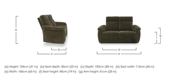 Dublin Fabric 2 Seater Sofa in  on Furniture Village