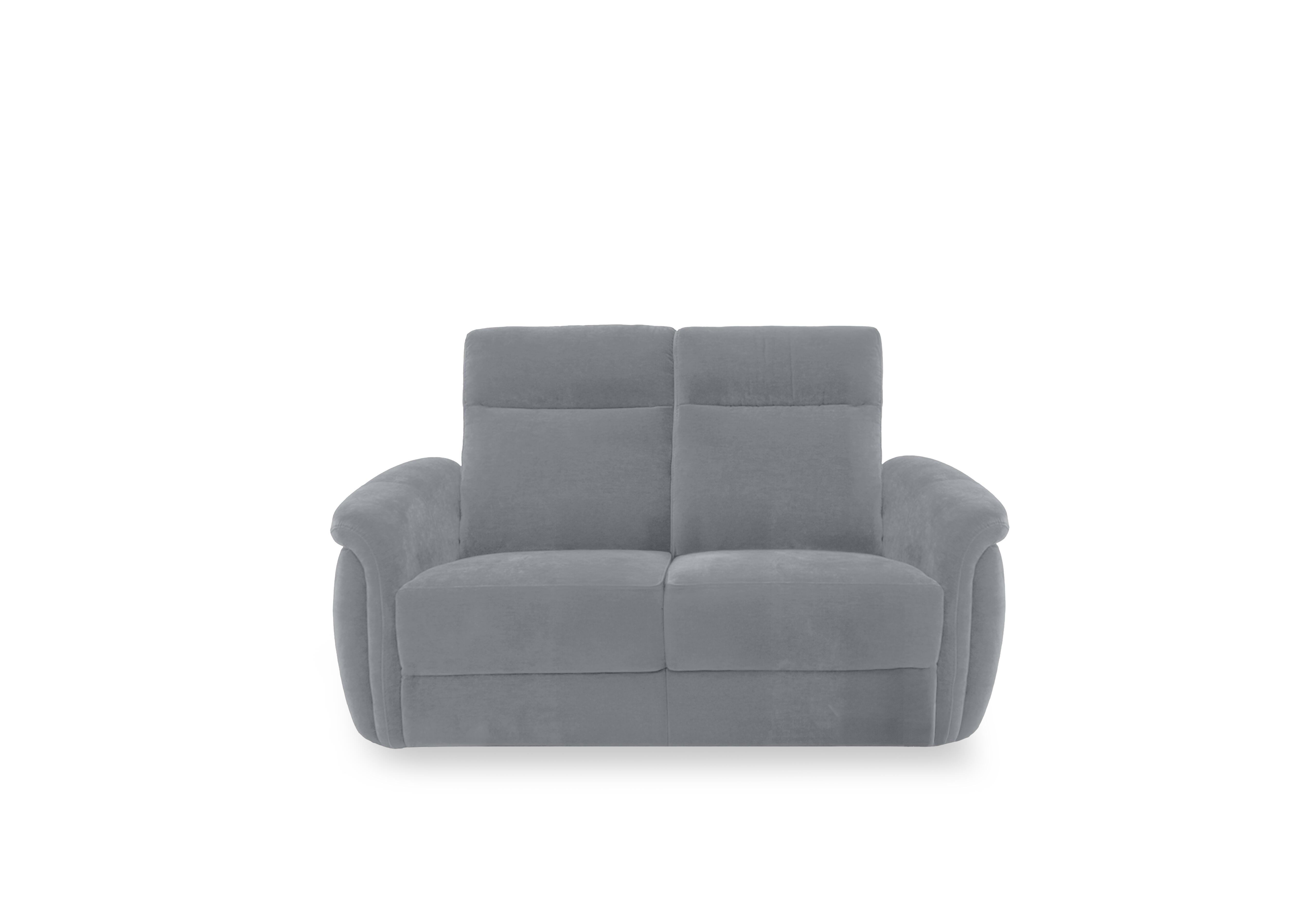 Dublin Fabric 2 Seater Sofa in Nappe Velvet Grey Nv-0107 on Furniture Village