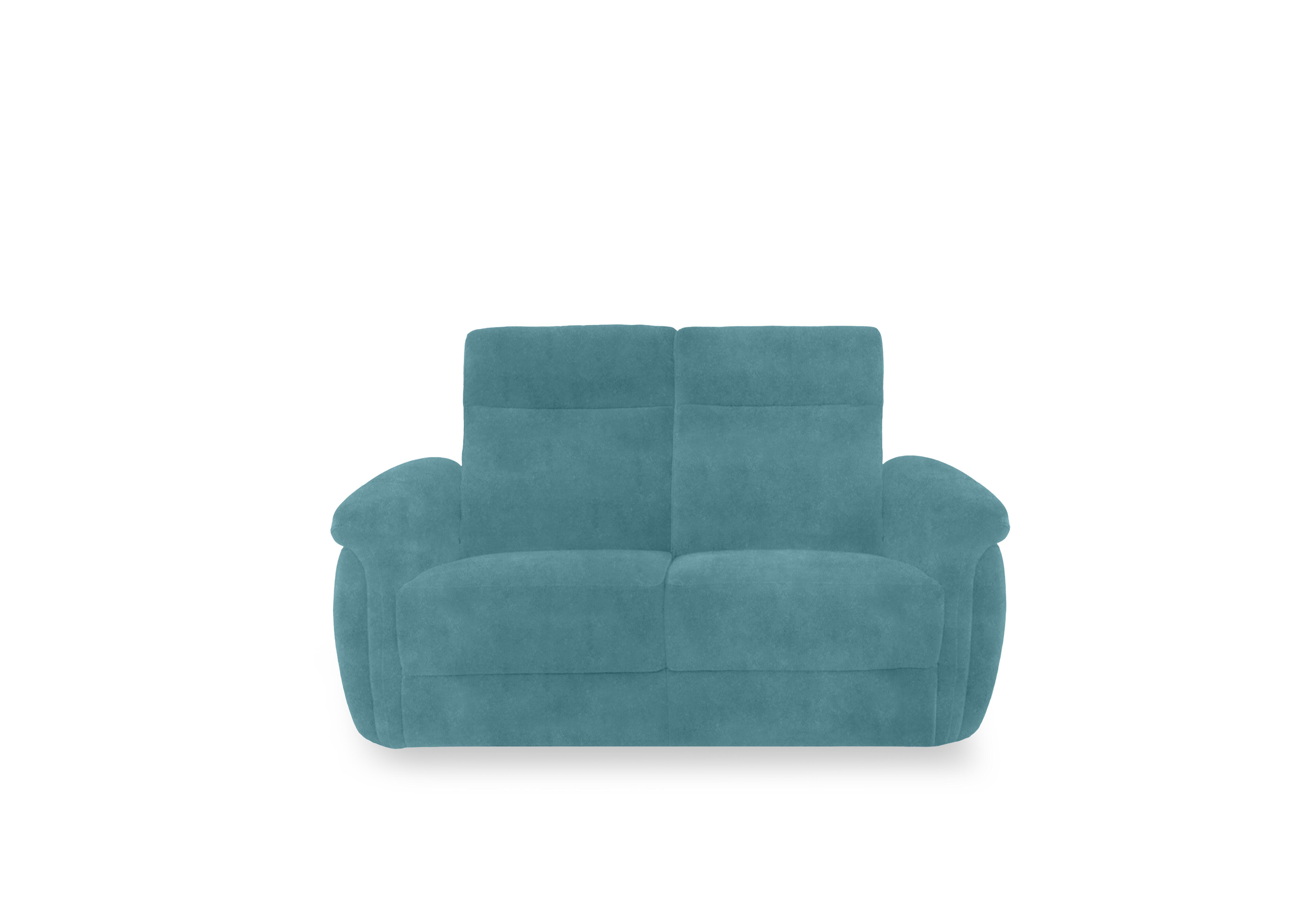 Dublin Fabric 2 Seater Sofa in Velvet Blu Vv-0312 on Furniture Village