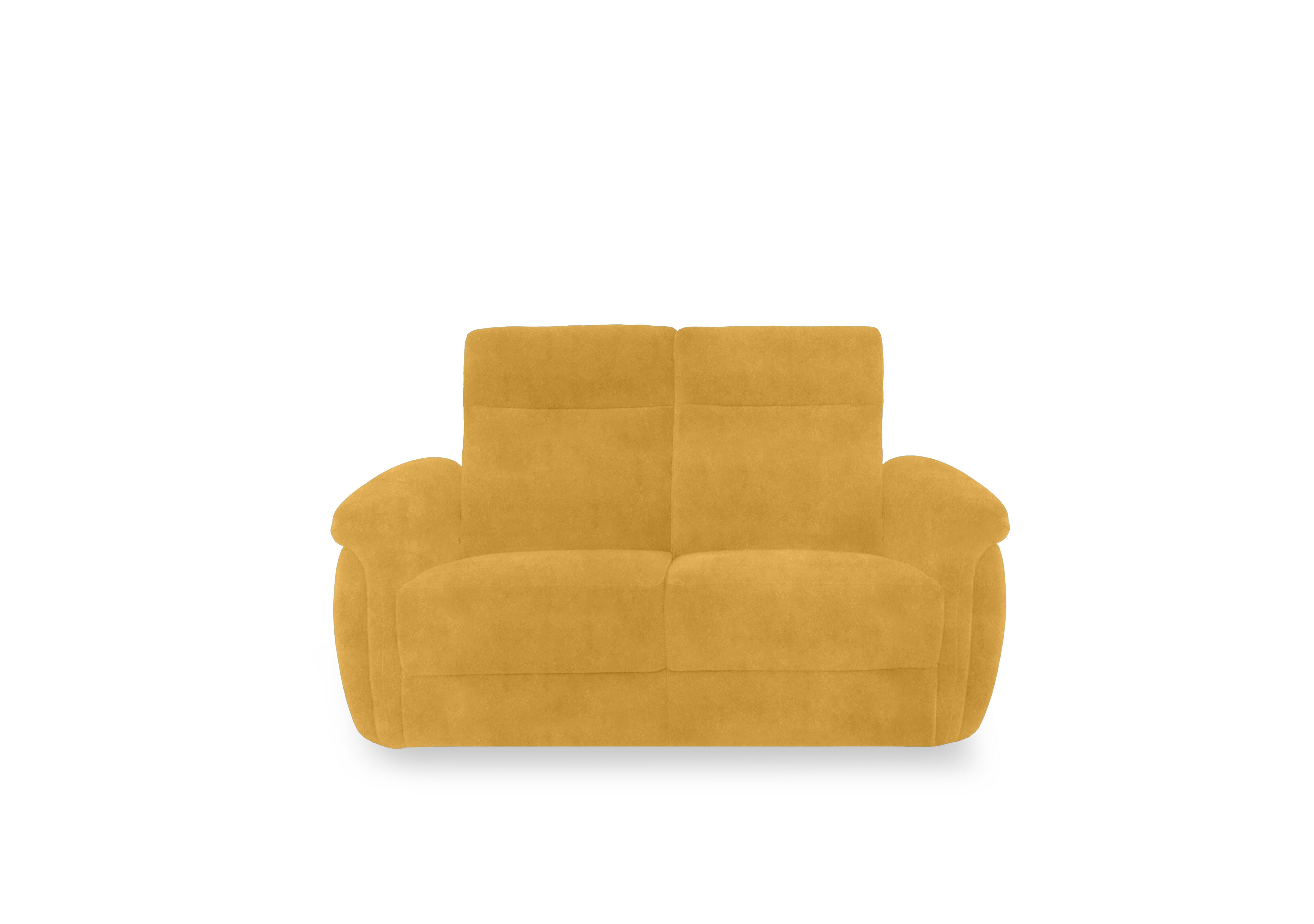 Dublin Fabric 2 Seater Sofa in Velvet Giallo Vv-0310 on Furniture Village