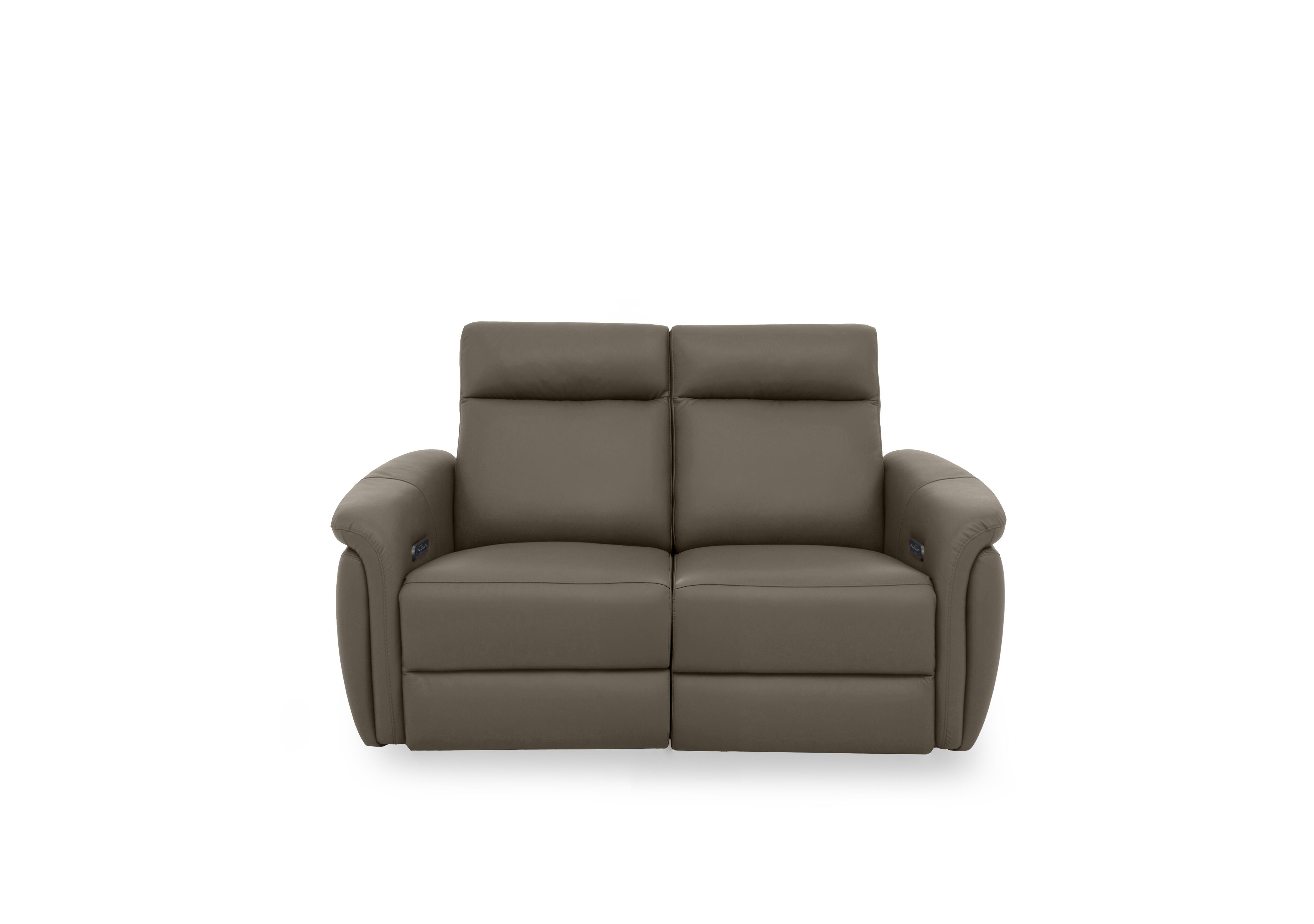 Dublin Leather 2 Seater Power Recliner Sofa with Power Headrests in Natural Olive La-4829 on Furniture Village