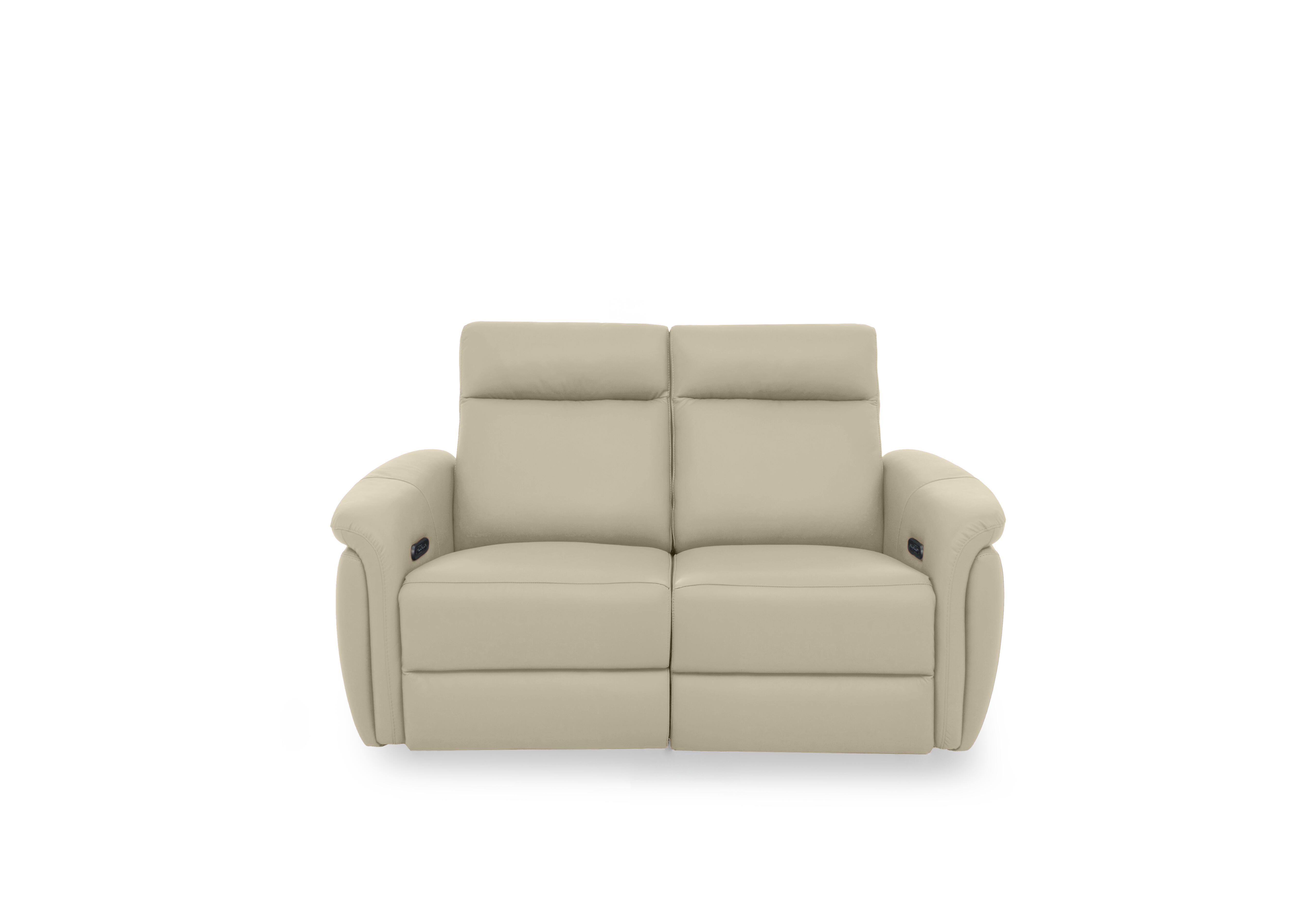 Dublin Leather 2 Seater Power Recliner Sofa with Power Headrests in Natural Sand La-4827 on Furniture Village