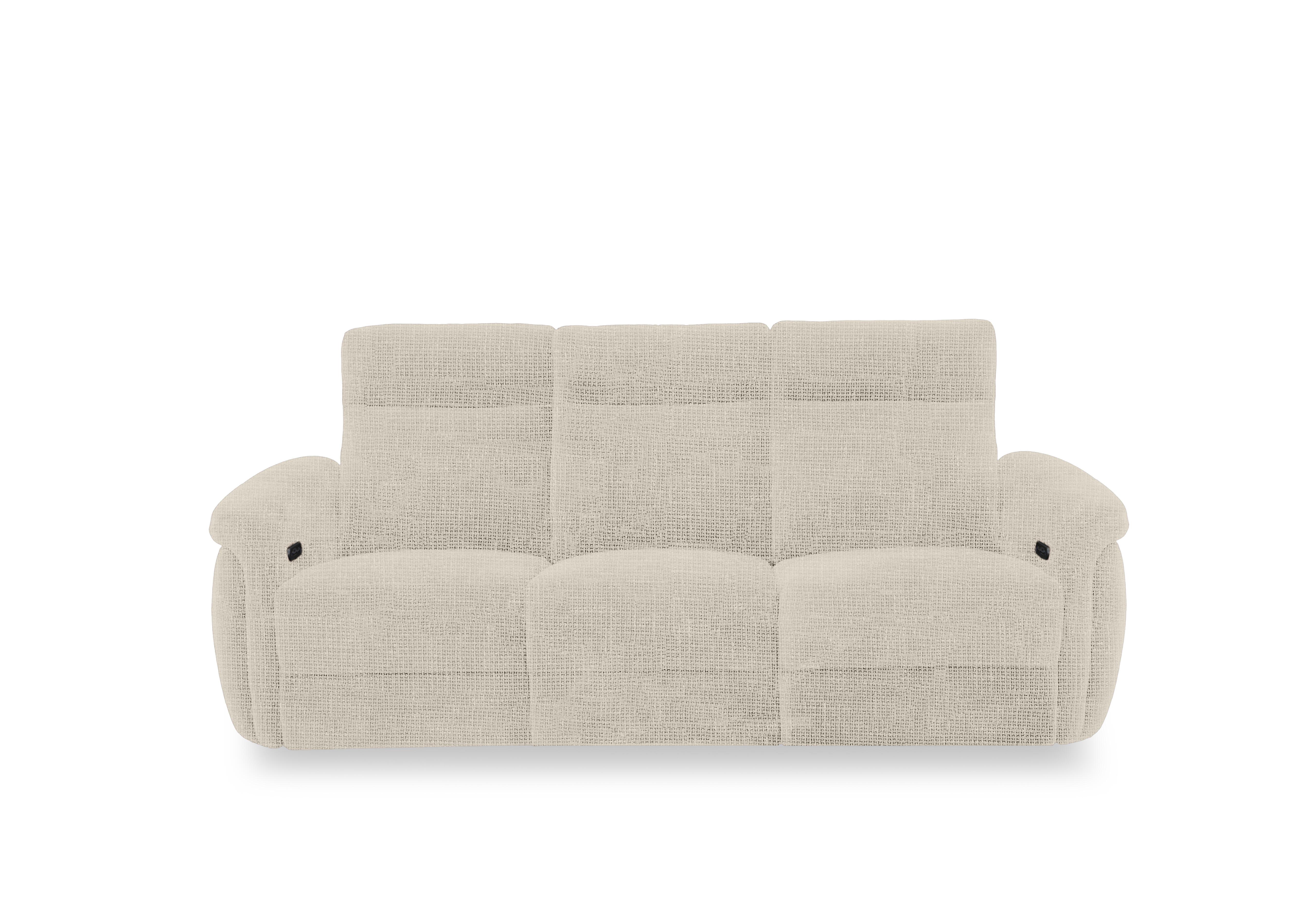 Dublin Fabric 3 Seater Power Recliner Sofa with Power Headrests in Weave Stone We-0102 on Furniture Village