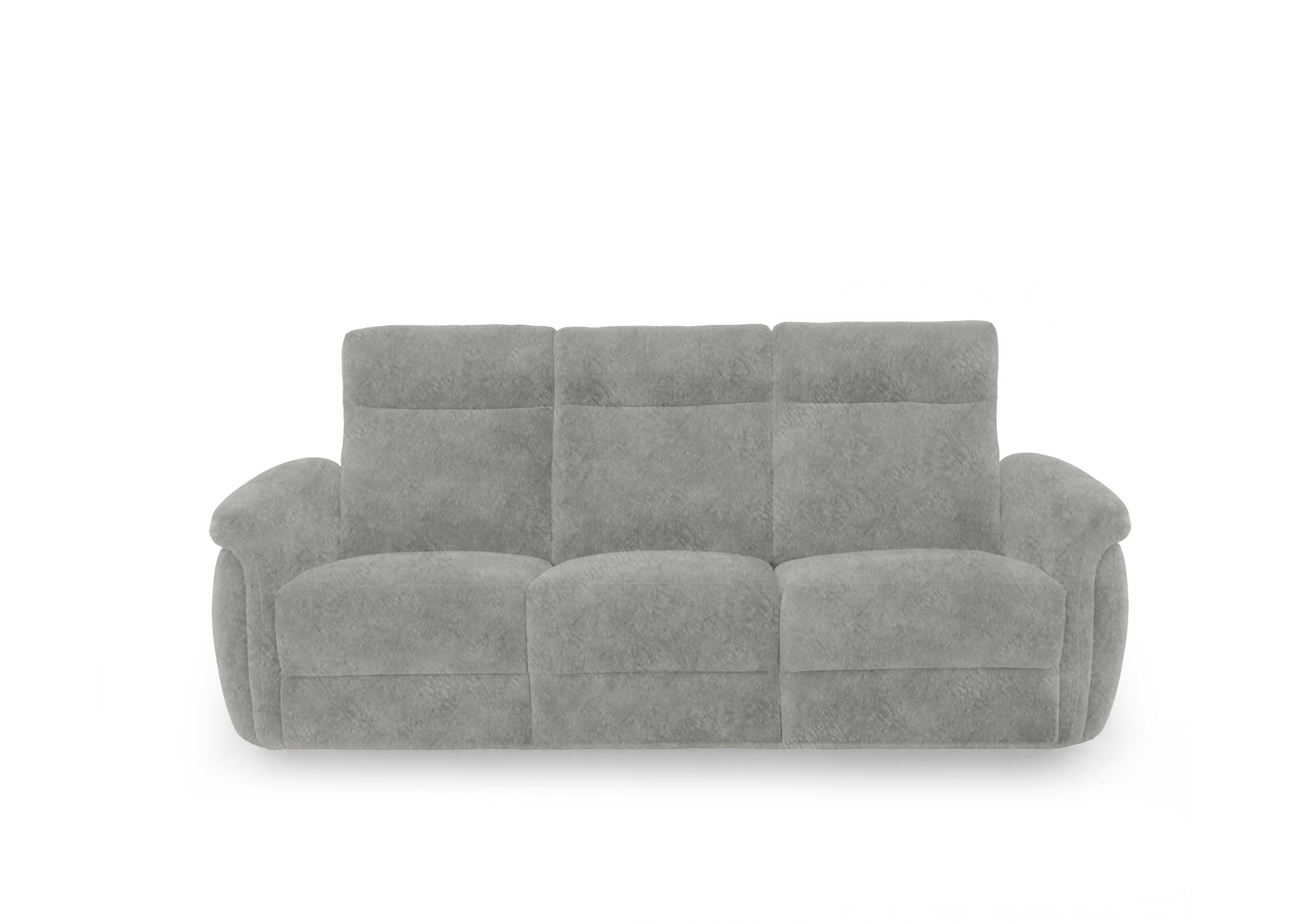 Dublin Fabric 3 Seater Sofa in Marble Light Grey Be-0102 on Furniture Village