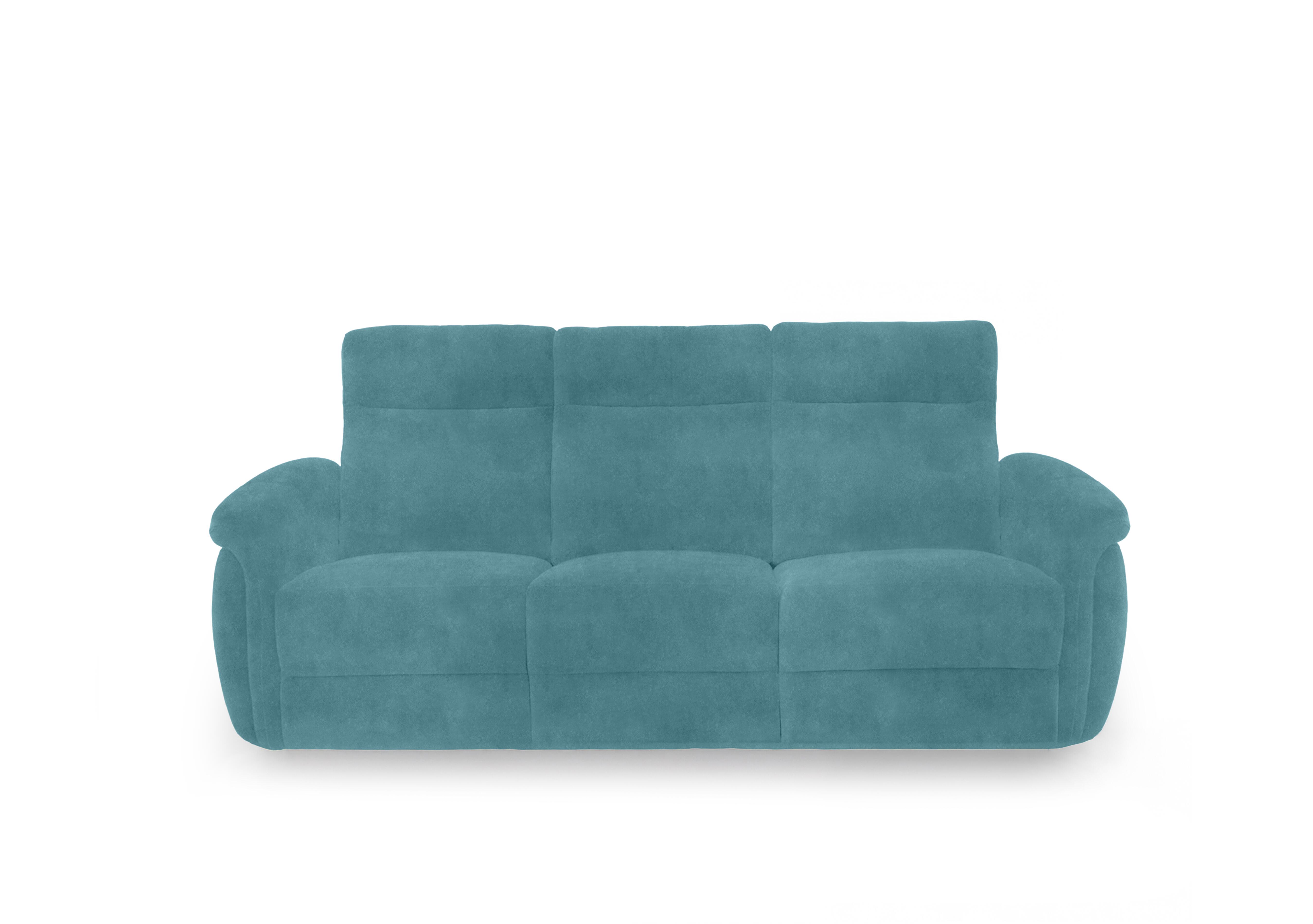 Dublin Fabric 3 Seater Sofa in Velvet Blu Vv-0312 on Furniture Village