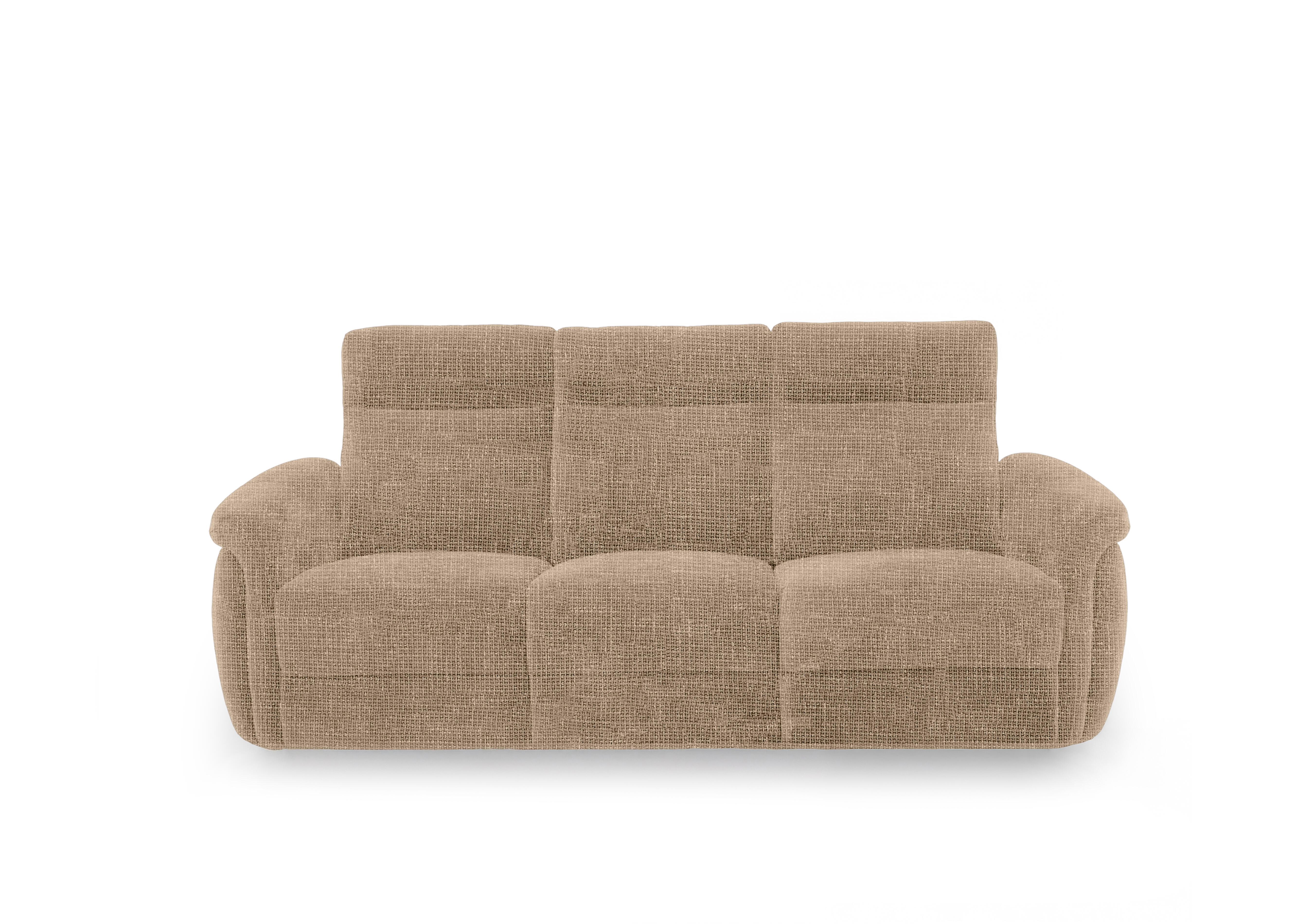 Dublin Fabric 3 Seater Sofa in Weave Cocoa We-0103 on Furniture Village
