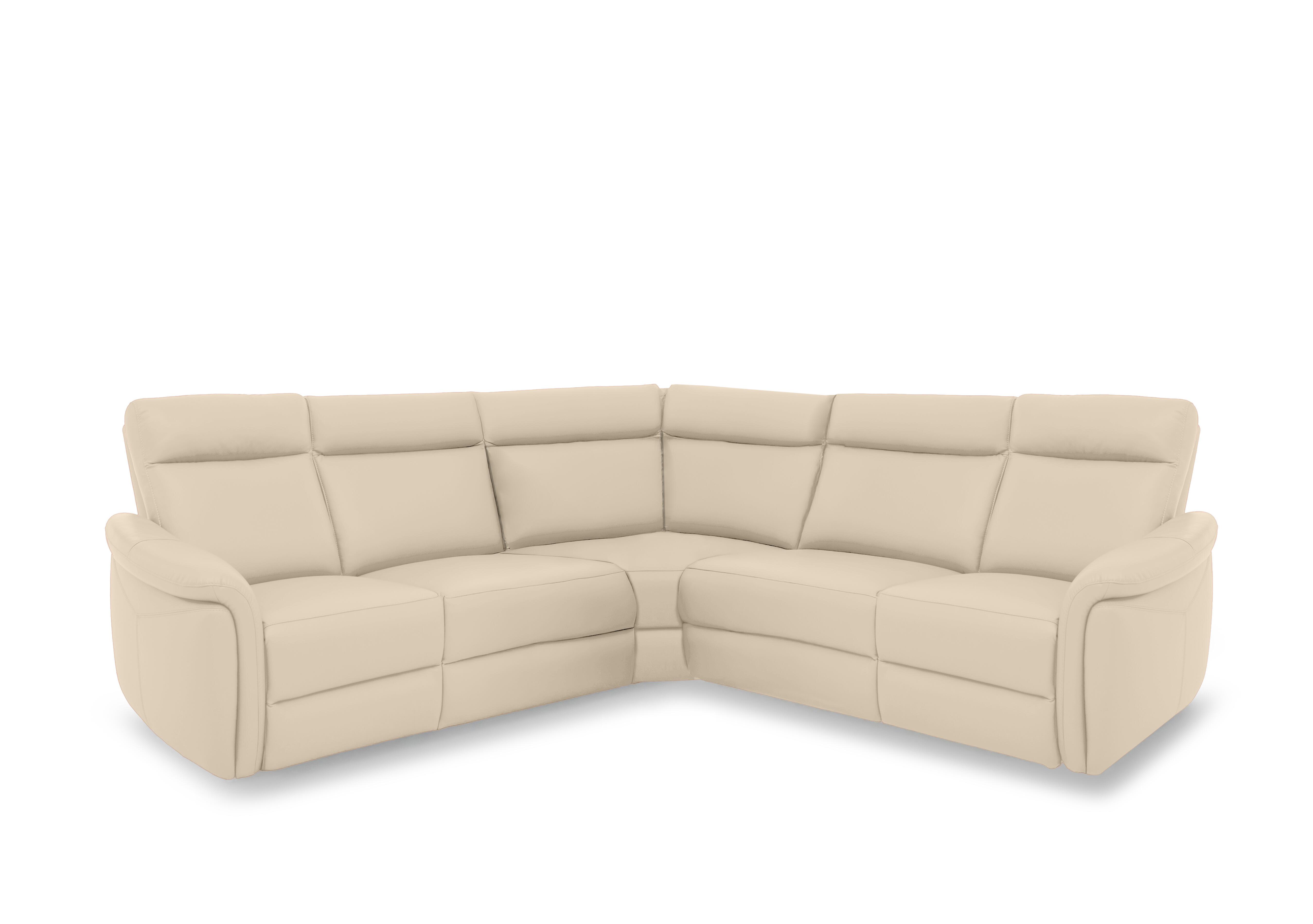 Dublin Leather Large Power Recliner Corner Sofa with Power Headrests in Stone Lx-6407 on Furniture Village