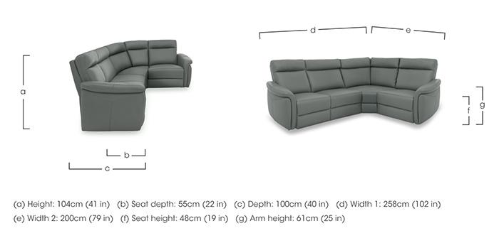 Dublin Leather Corner Sofa in  on Furniture Village