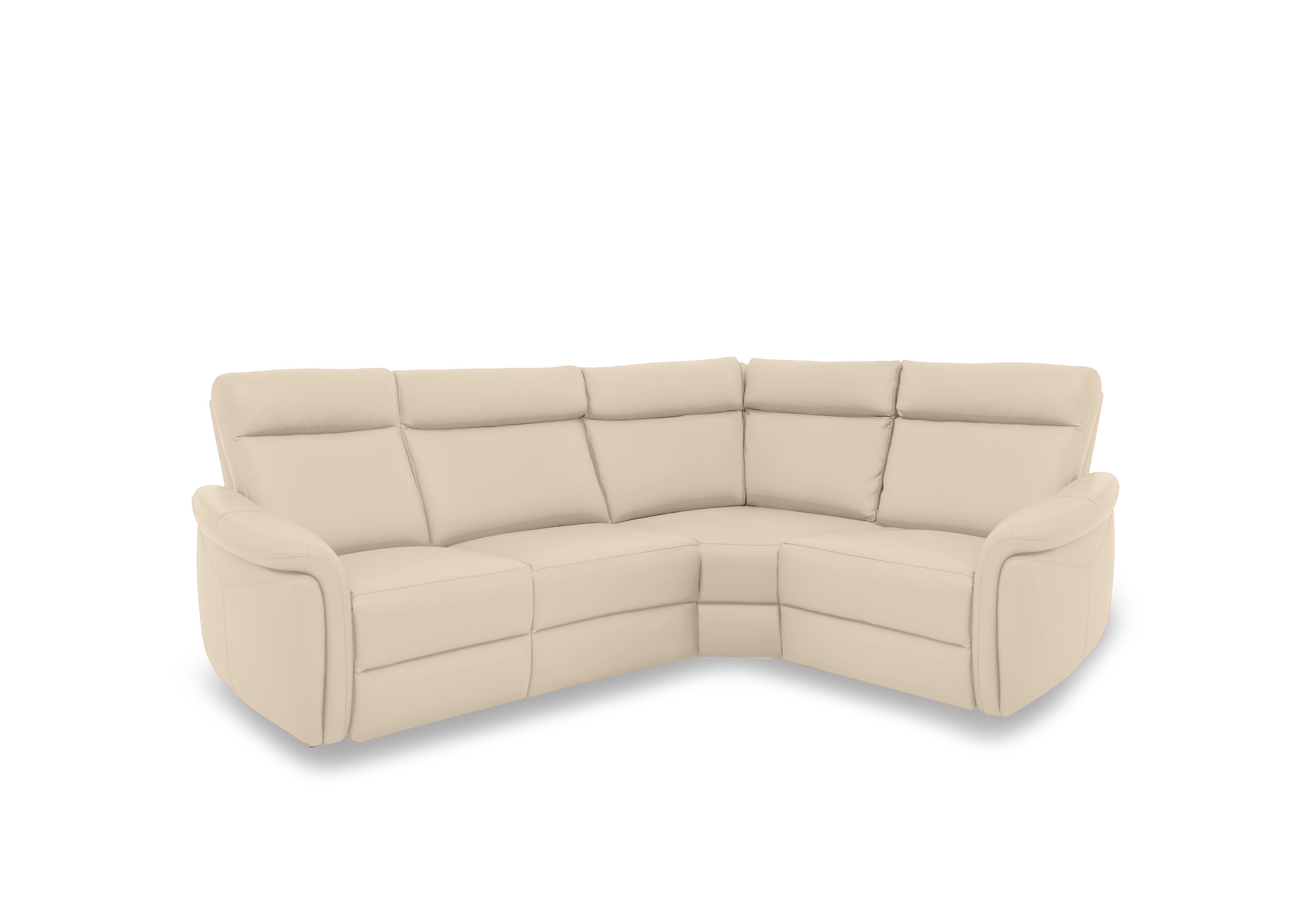 Dublin Leather Corner Sofa in Stone Lx-6407 on Furniture Village
