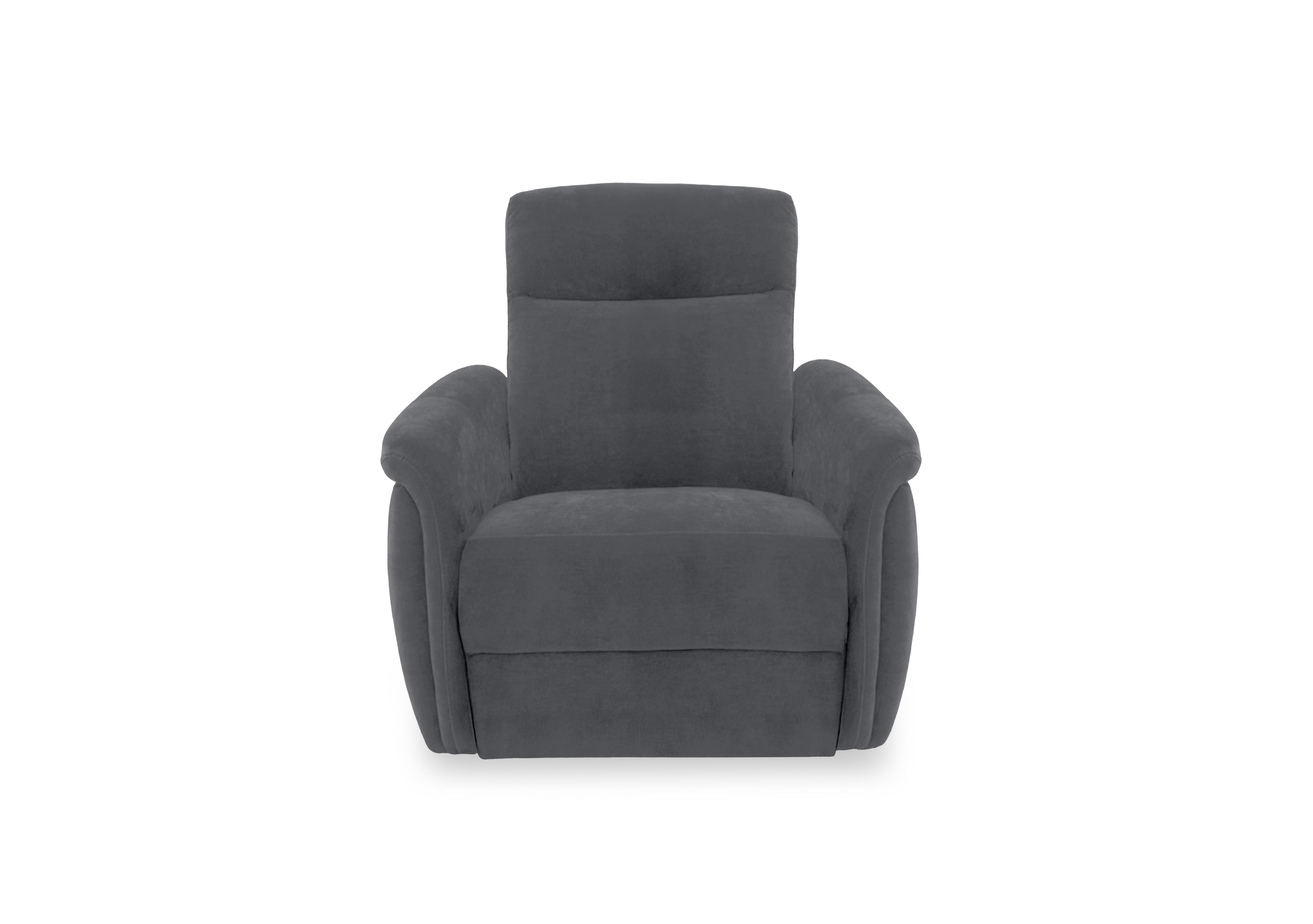 Dublin Fabric Armchair in Nappe Velvet Dark Grey Nv-0106 on Furniture Village