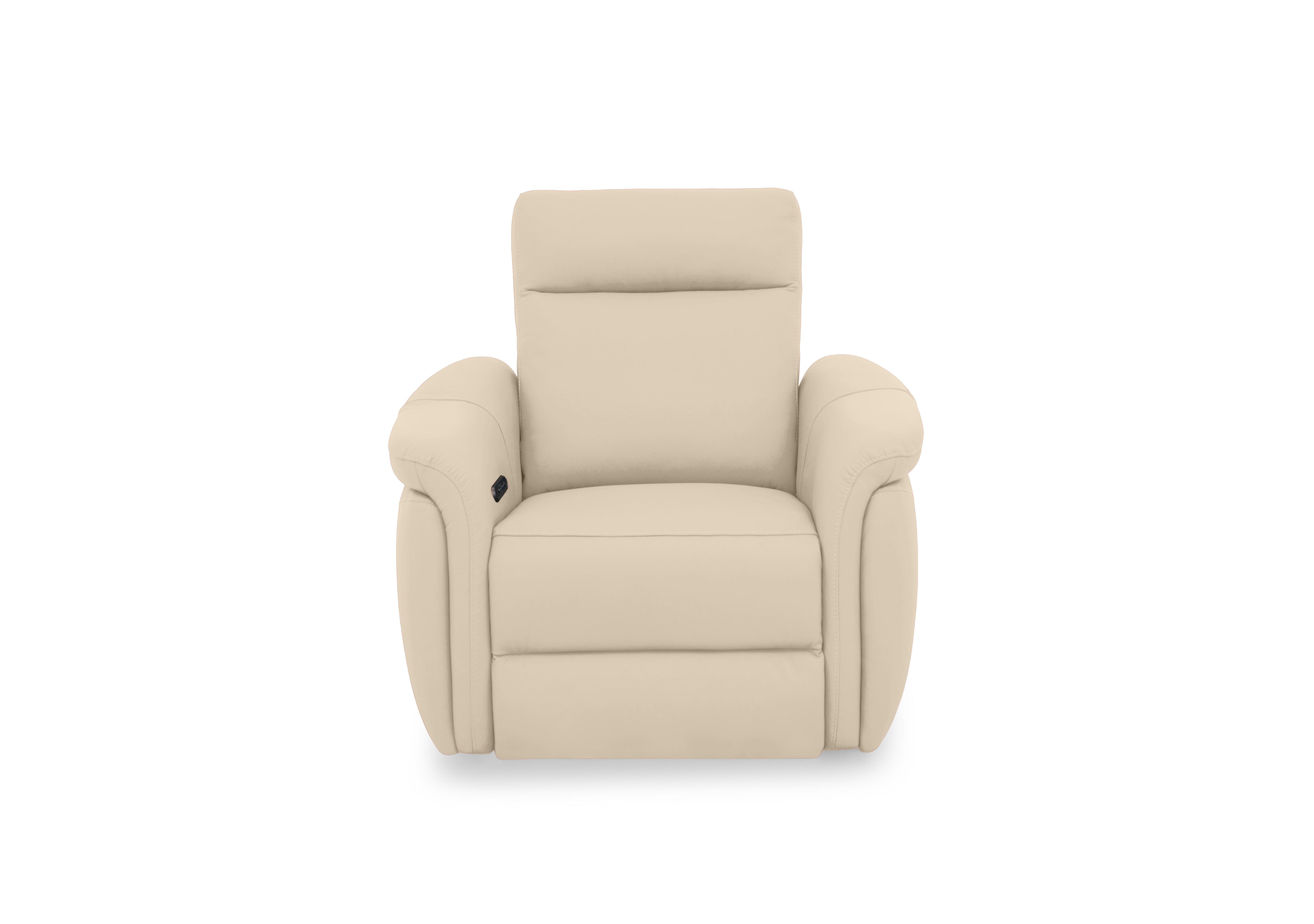 Dublin Leather Power Recliner Armchair with Power Headrest in Stone Lx-6407 on Furniture Village