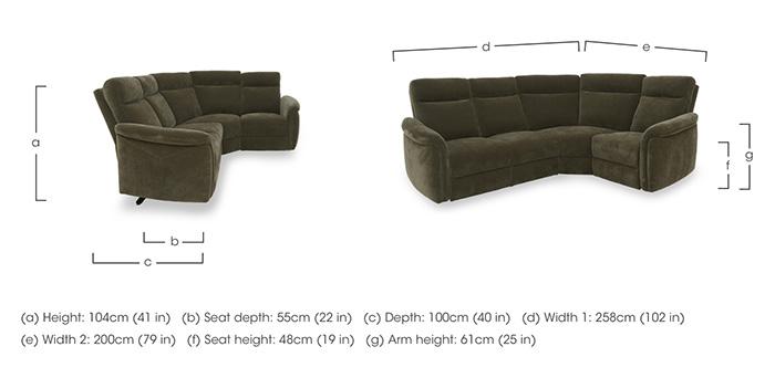 Dublin Fabric Corner Sofa in  on Furniture Village